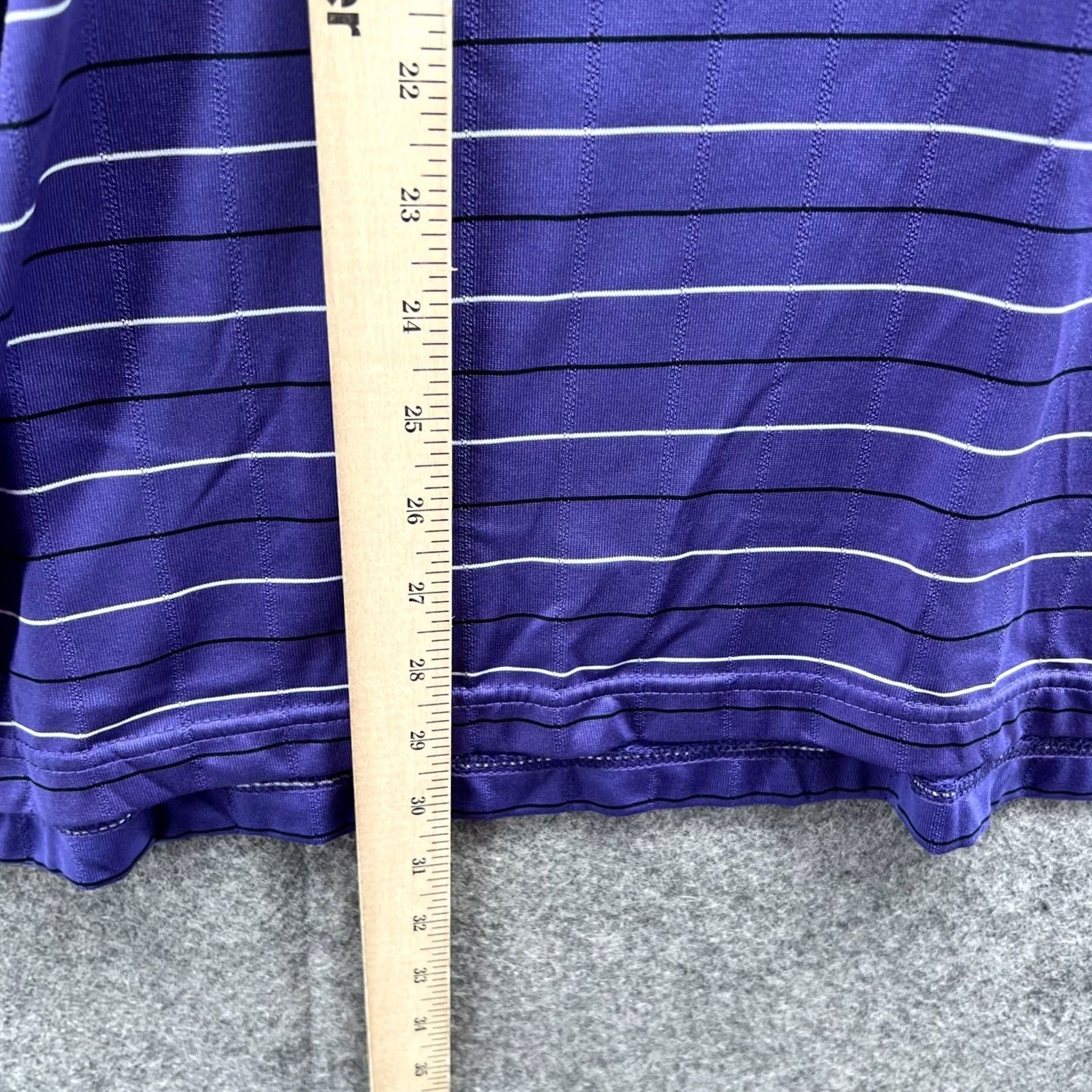 Izod Izod Polo Shirt Men XXL Adult Purple Striped Short Sleeve Button Collared Logo Vintage No 2XL Shirt Day All Seasons Casual Mens Size US XXL / EU 58 / 5 - 2 Thumbnail