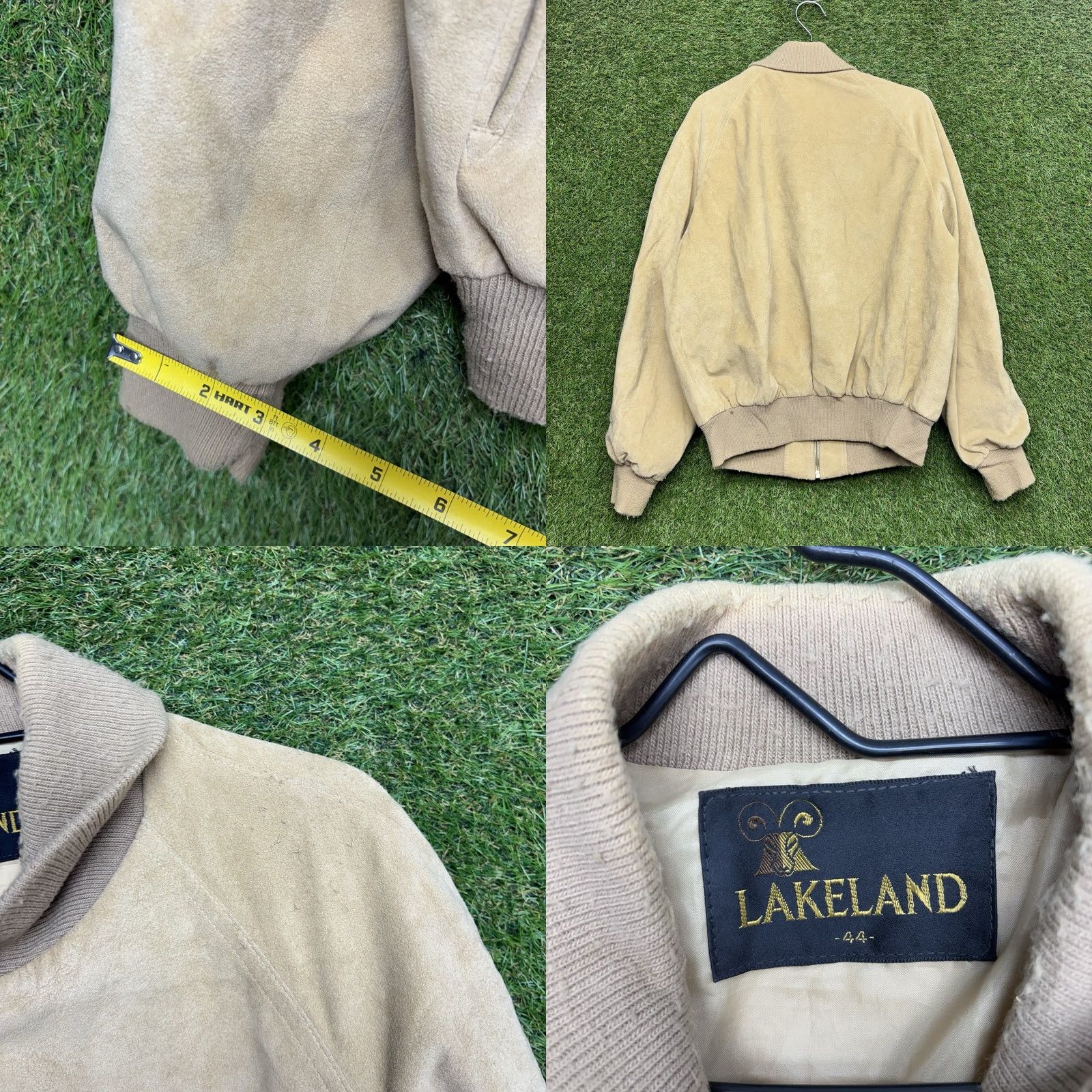 Vintage Lakeland Western Jacket Mens 44 Large Vintage Suede Zip Up Bomber 80s 90s Jacket Size US S / EU 44-46 / 1 - 8 Thumbnail