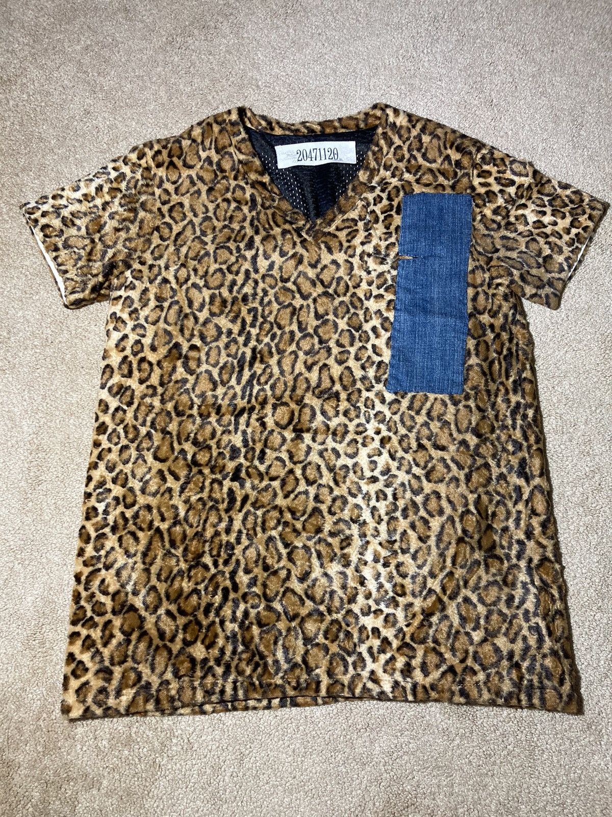20471120 AW97 20471120 Cheetah Deep Pile Leopard Jersey Mesh 1997 90s Size US M / EU 48-50 / 2 - 2 Thumbnail