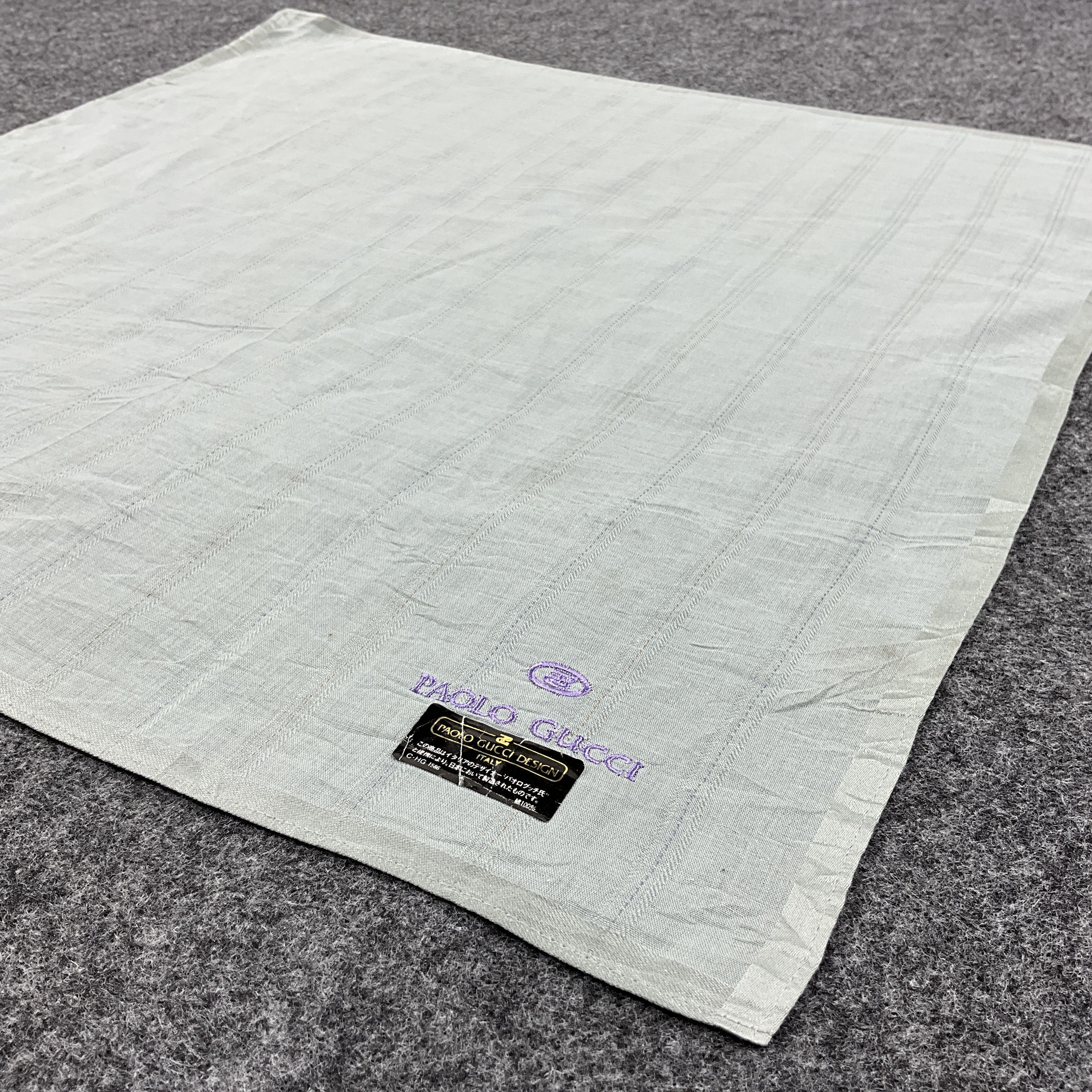 Paolo Gucci × Vintage Paolo Gucci Handkerchief / Bandana / Neckerchief B059 Size ONE SIZE - 3 Thumbnail