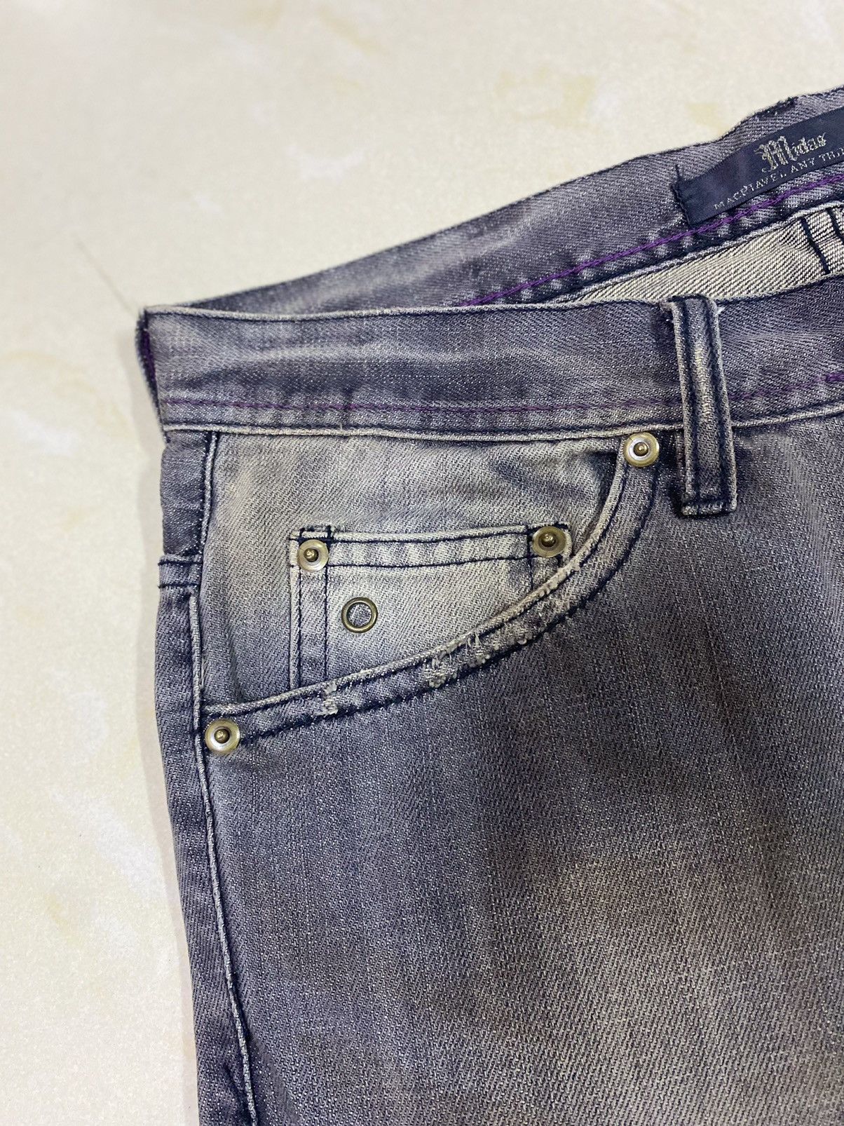 If Six Was Nine × Japanese Brand × Le Grande Bleu (L.G.B.) Grail🔥Japanese Brand Midas Distressed Ripped Flared Denim Size US 30 / EU 46 - 6 Thumbnail