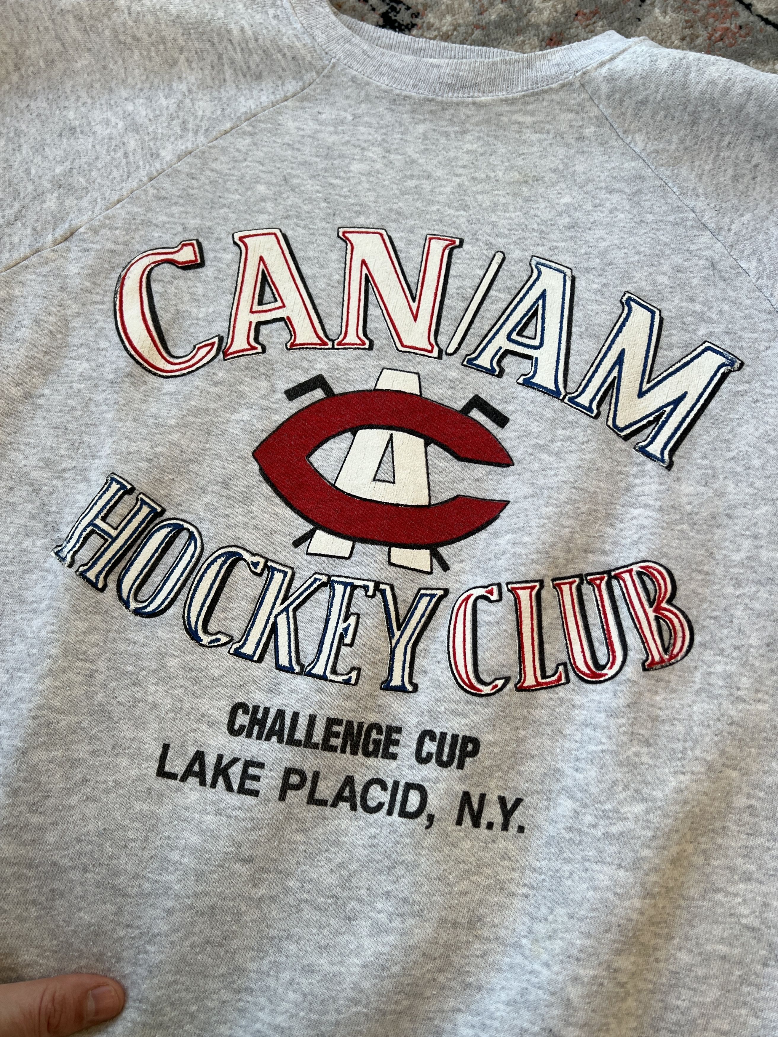 Hanes Vintage CAN/AM Hockey Club Made In USA Sweatshirt Size US L / EU 52-54 / 3 - 5 Thumbnail