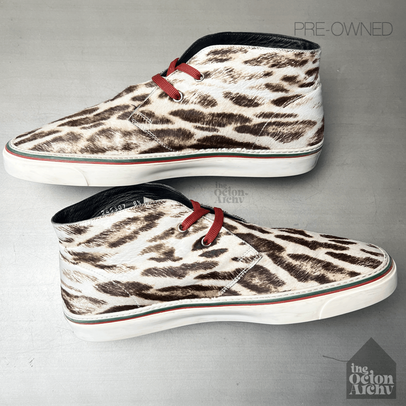 Gucci Gucci Leopard Print Chukka Sneaker 245307 FW2010 Pre-Owned Size US 9 / EU 42 - 6 Thumbnail