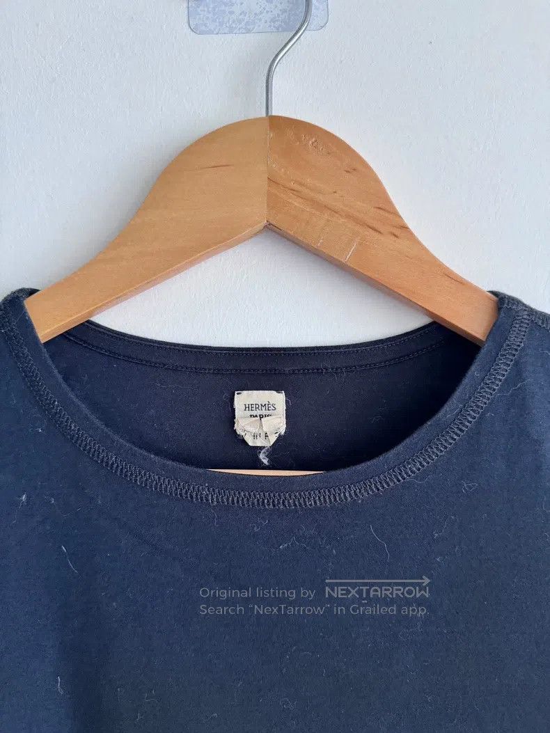 Hermes Hermes Dark blue pocket short-sleeve T-shirt Size XXS / US 00 / IT 34 - 2 Thumbnail