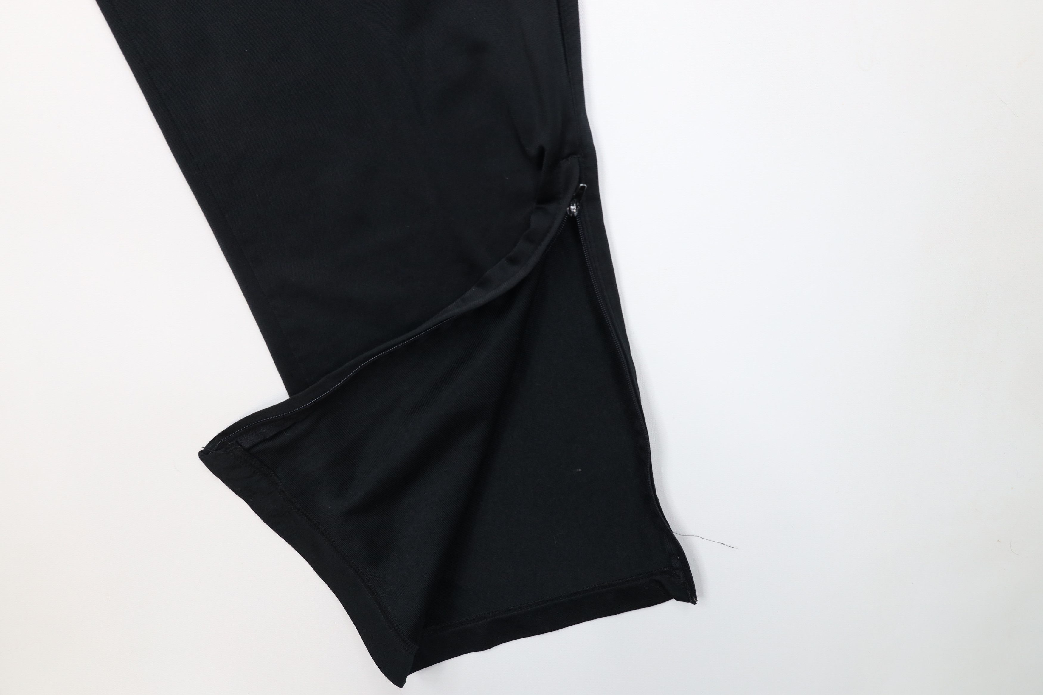 Adidas Vintage Y2K Adidas Spell Out Striped Wide Leg Pants Black Size US 34 / EU 50 - 6 Thumbnail