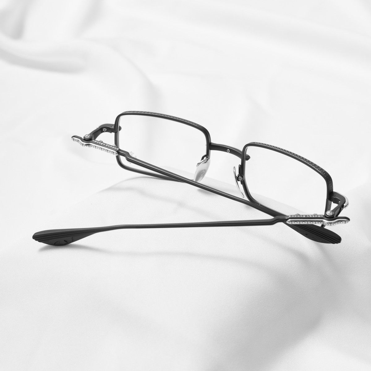 Chrome Hearts CHROME HEARTS BUCKLE RIDER MATTE BLACK GLASSES Size ONE SIZE - 7 Thumbnail