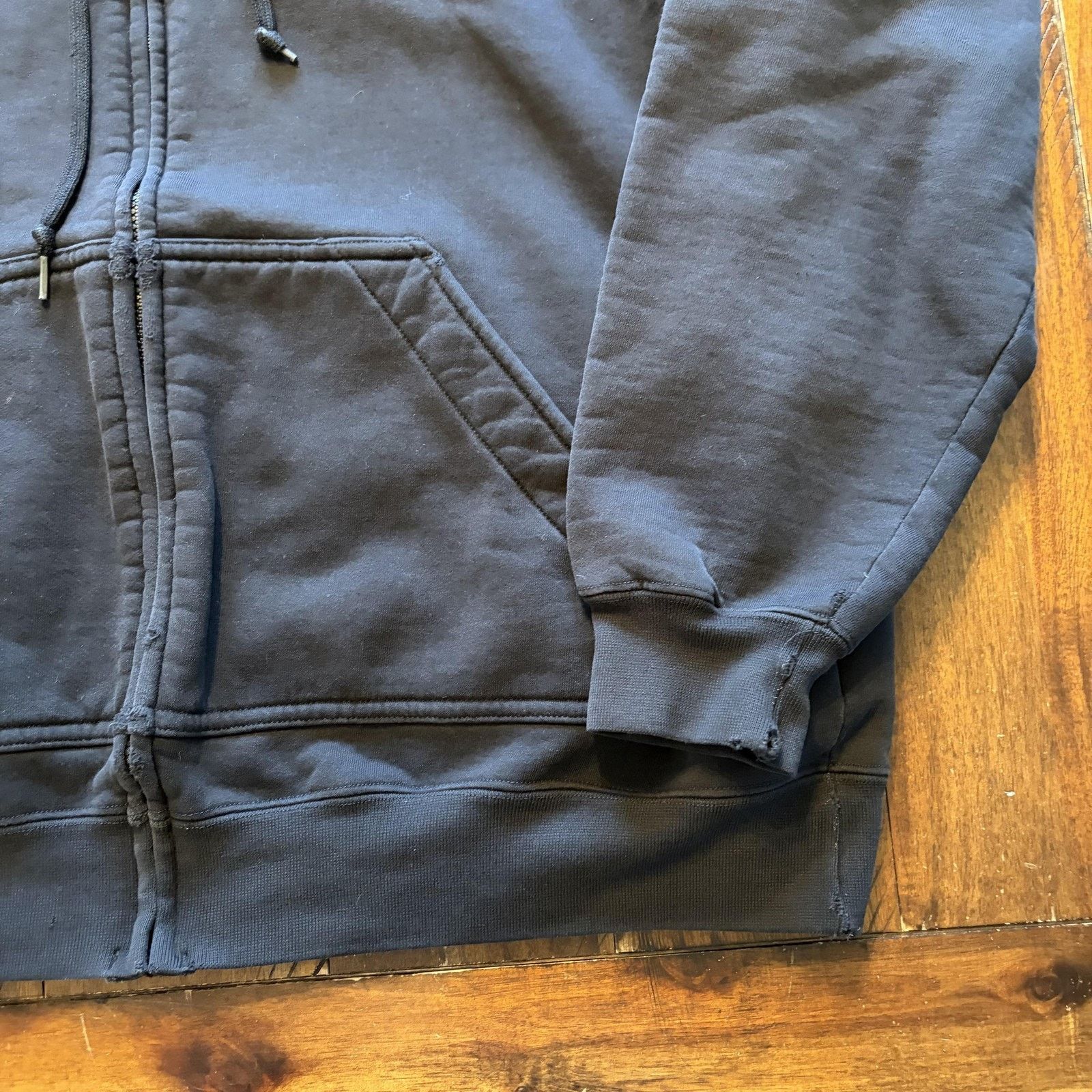 Lands' End Lands' End Hoodie Sweatshirt Mens XL Black Full Zip USA Size US XL / EU 56 / 4 - 4 Thumbnail
