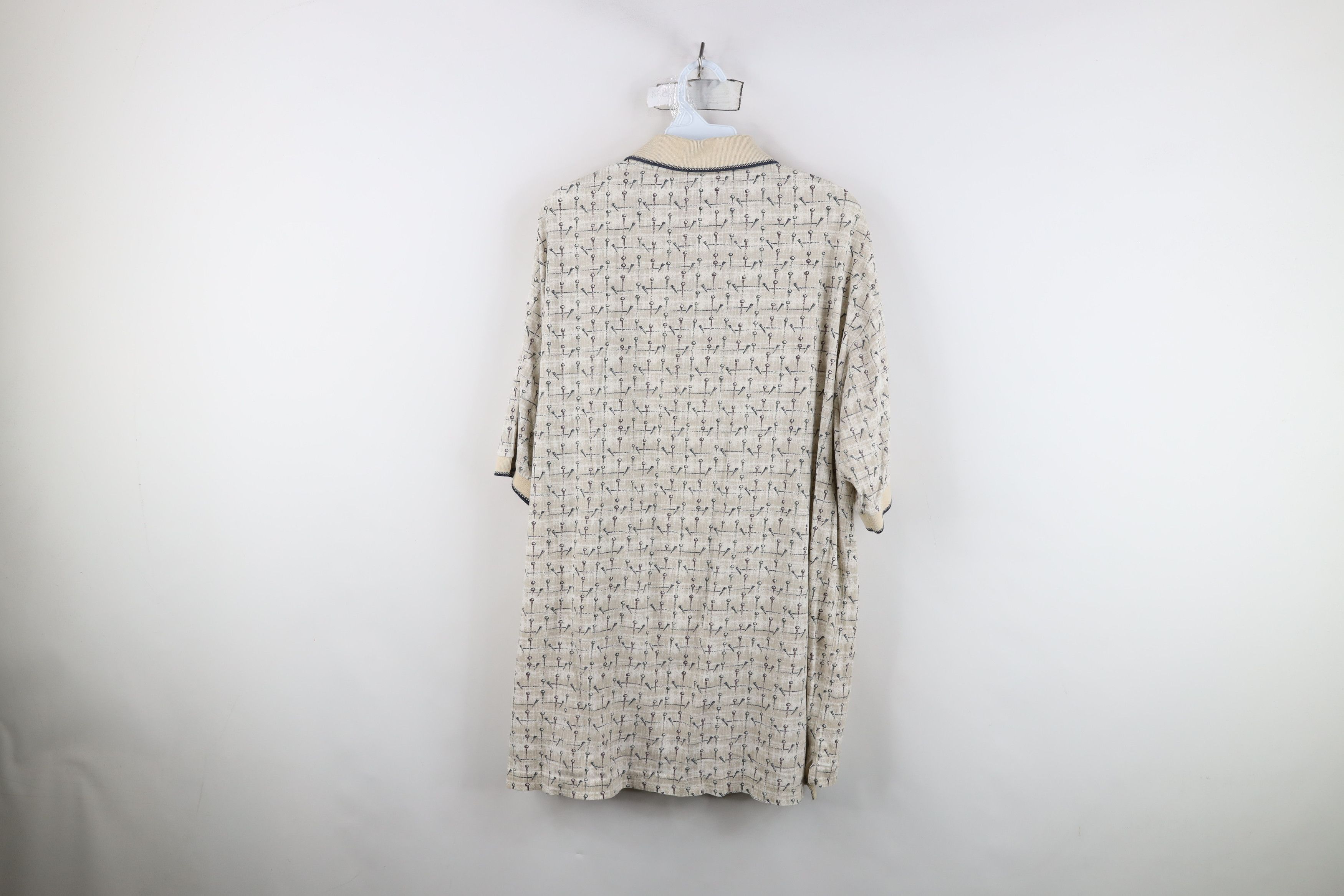 Vintage Vintage 90s Streetwear All Over Print Baggy Fit Polo Shirt Size US L / EU 52-54 / 3 - 9 Thumbnail