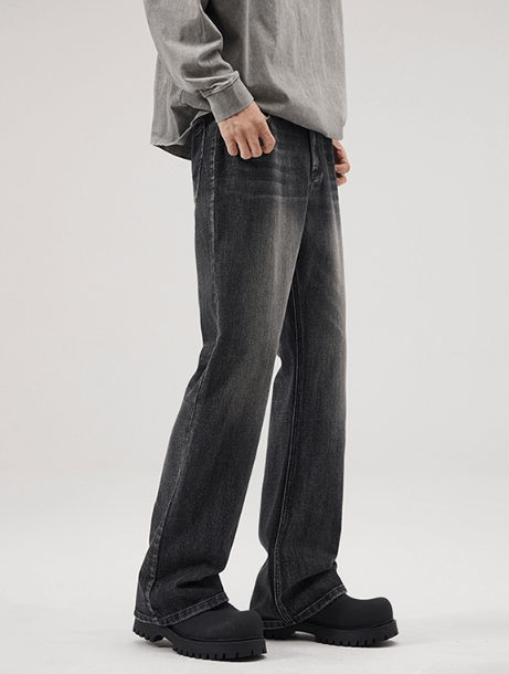Japanese Brand American high street washed loose flared distressed jeans Size US 32 / EU 48 - 3 Thumbnail