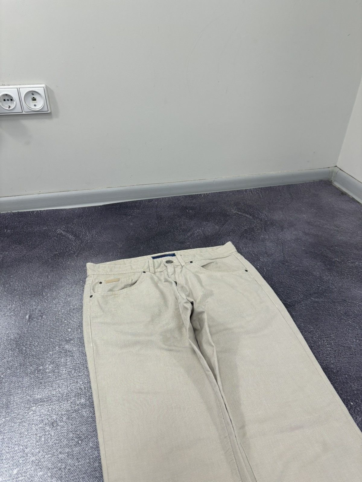 Trussardi × Vintage Vintage Trussardi Men’s Slim Straight Fit Luxury Pants Jeans Size US 33 - 16 Thumbnail