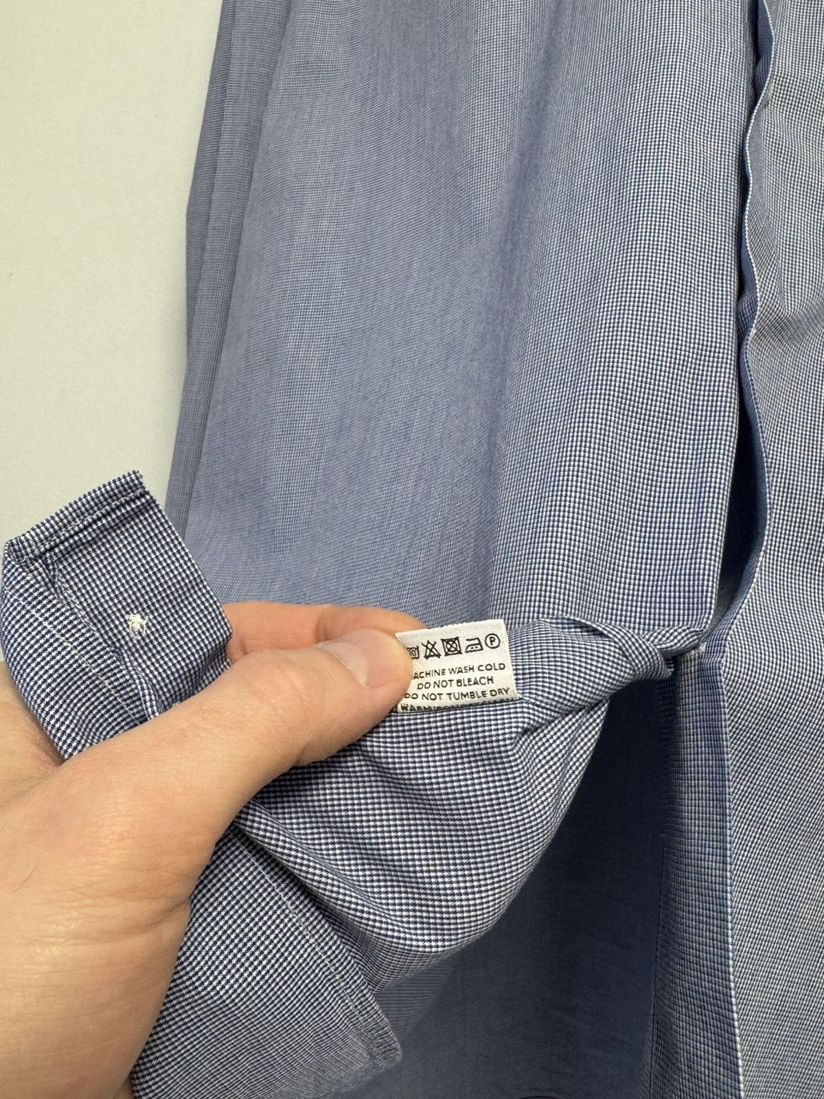 Canali Canali Button Up Shirt Blue Luxury Size US L / EU 52-54 / 3 - 11 Thumbnail