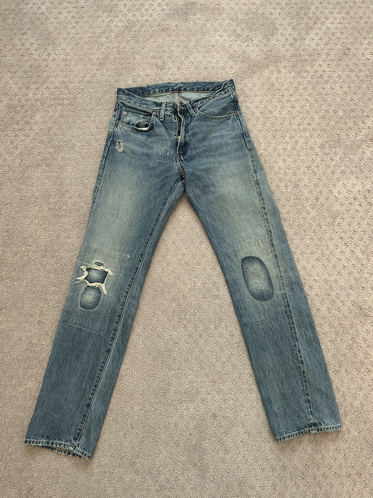 Levi's Vintage Big E Repaired Levi’s 501 Size US 29 - 1 Thumbnail