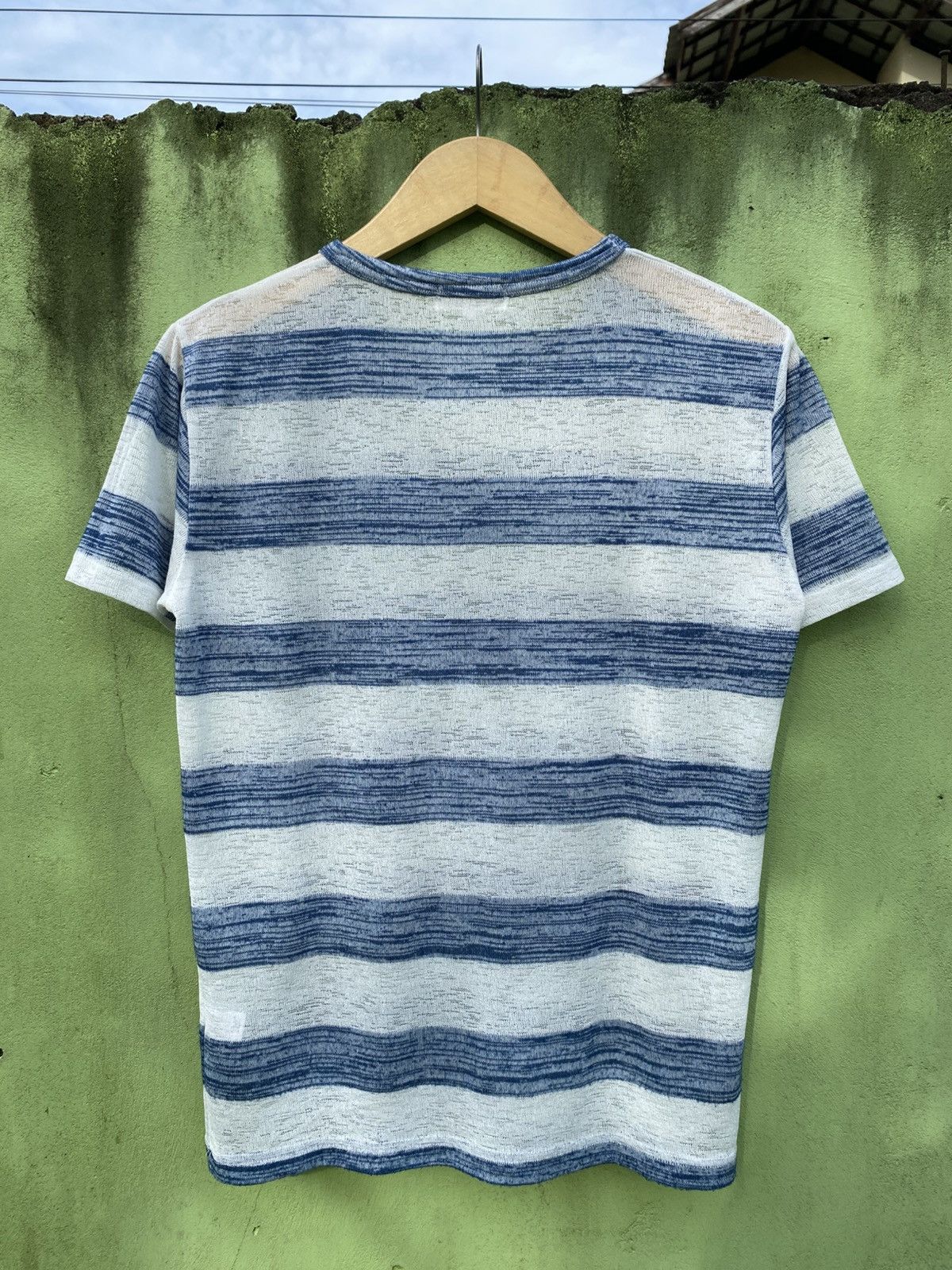 Takeo Kikuchi Takeo Kikuchi The Shop TK Blue White Stripe Knit Casual Tee Size US L / EU 52-54 / 3 - 8 Thumbnail