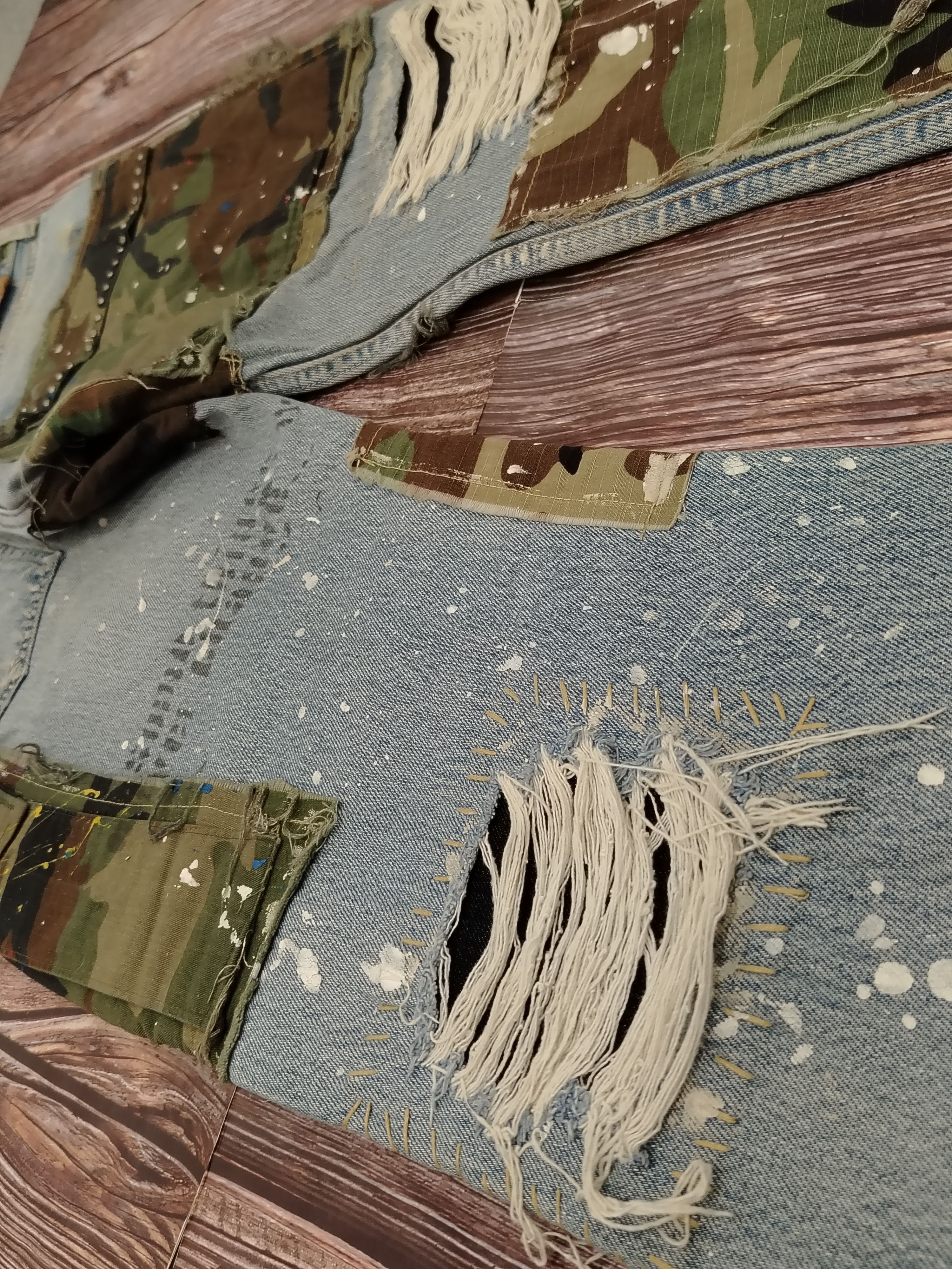 Levi's Levis 501 Jeans Vintage ARTWORK Army Size US 33 - 14 Thumbnail
