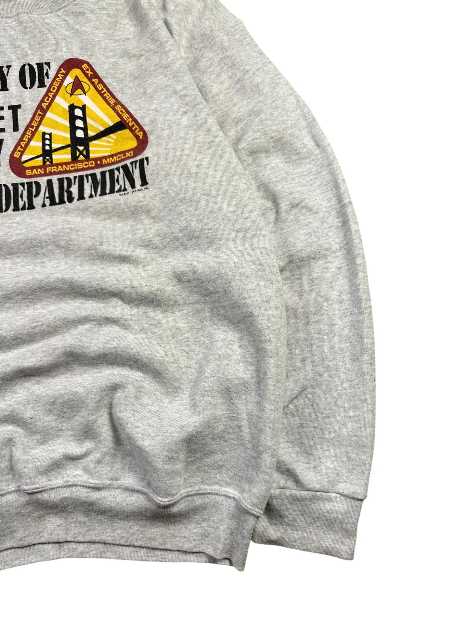 Vintage '97 Star Trek Starfleet Academy University Boxy Sweatshirt Size US XL / EU 56 / 4 - 9 Thumbnail