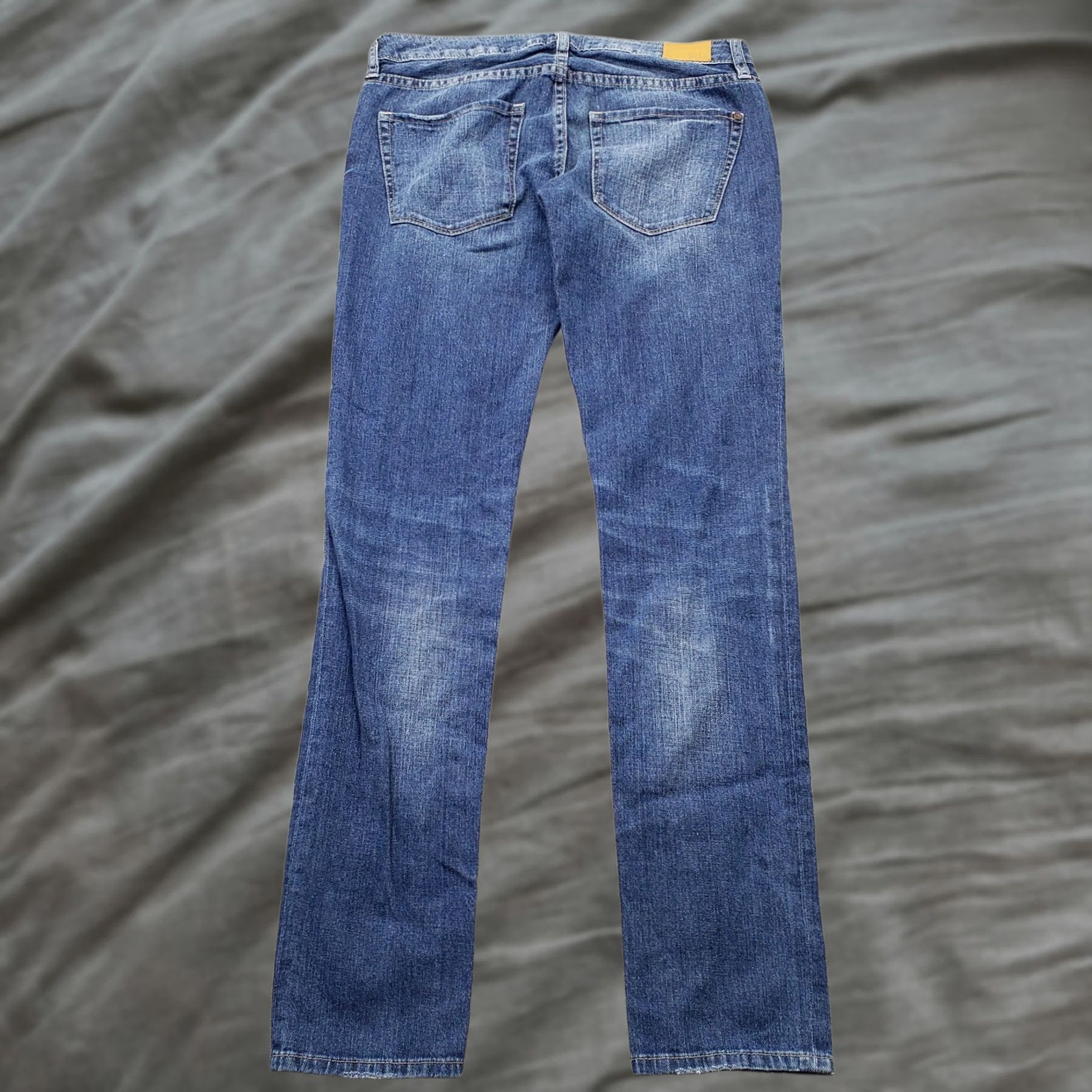 Denime Bullhead Womens 5 Jeans Skinny Blue Denim The 215 Slim Slouch Faded Whiskered Size 27" / US 4 / IT 40 - 1 Thumbnail