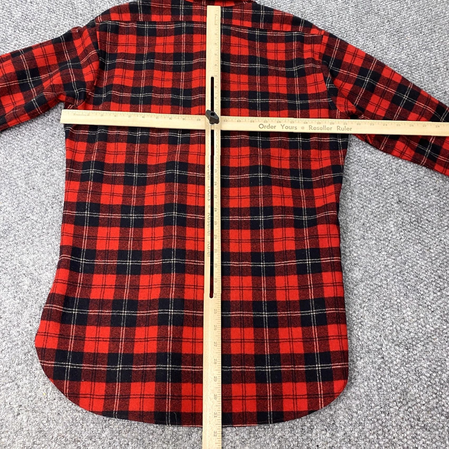 Pendleton VINTAGE Pendleton Shirt Wool Flannel Long Sleeve Plaid Red Medium 60s Mens Size US M / EU 48-50 / 2 - 7 Thumbnail