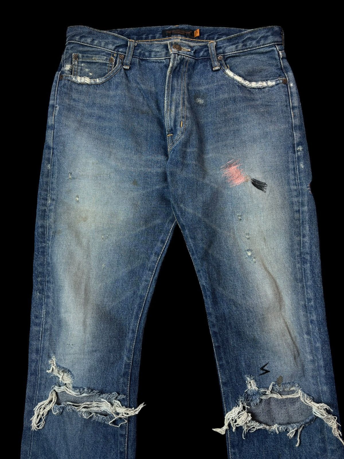 Undercover Undercover But Beautiful 58 Distressed Patchwork Denim Size US 30 / EU 46 - 2 Thumbnail