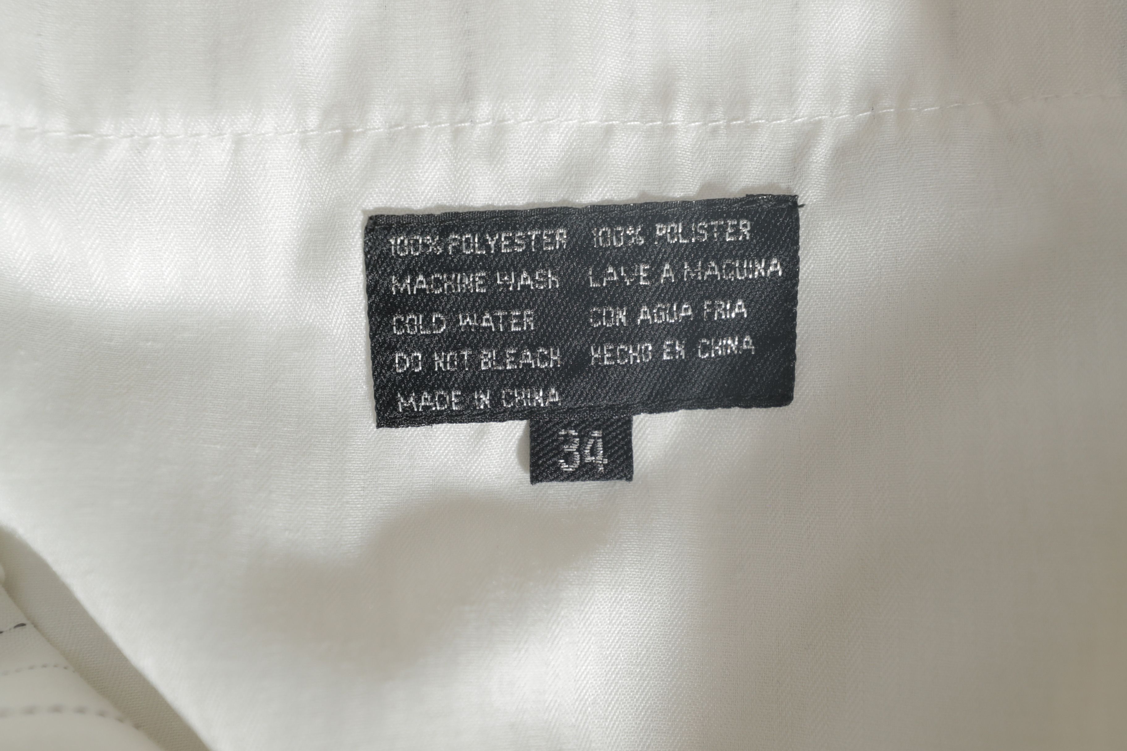 Vintage Meztizos Vintage White Striped Dress Pants (34) Size US 34 / EU 50 - 12 Thumbnail