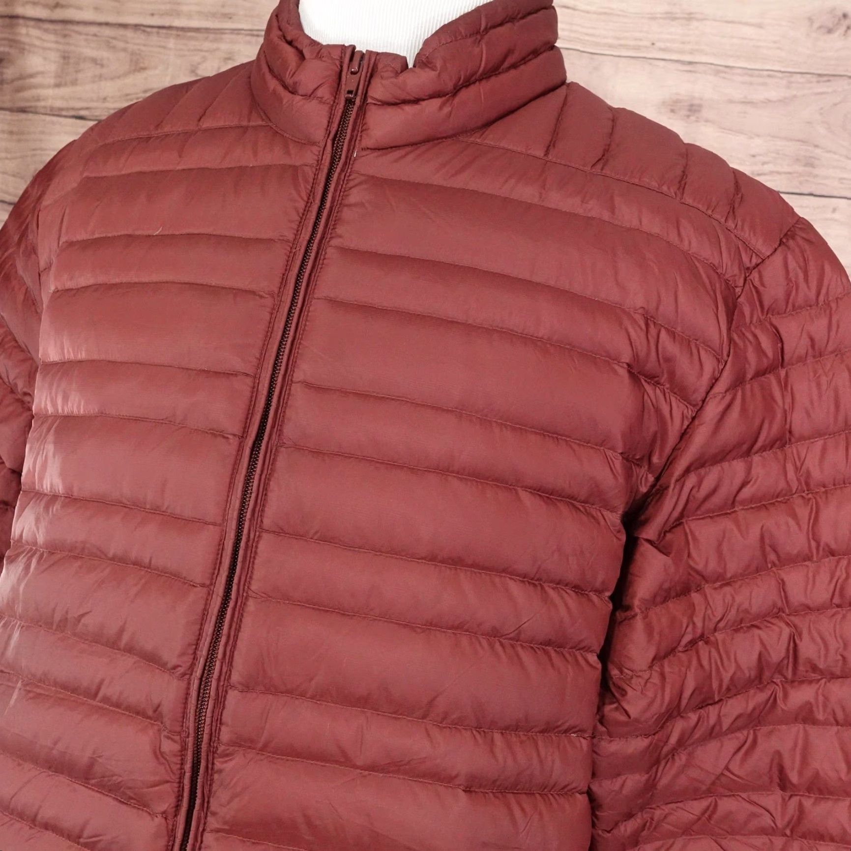 Brooks Brothers Brooks Brothers Red Fleece Men's 2XL Lightweight Burgundy Down Puffer Jacket Size US XXL / EU 58 / 5 - 2 Thumbnail
