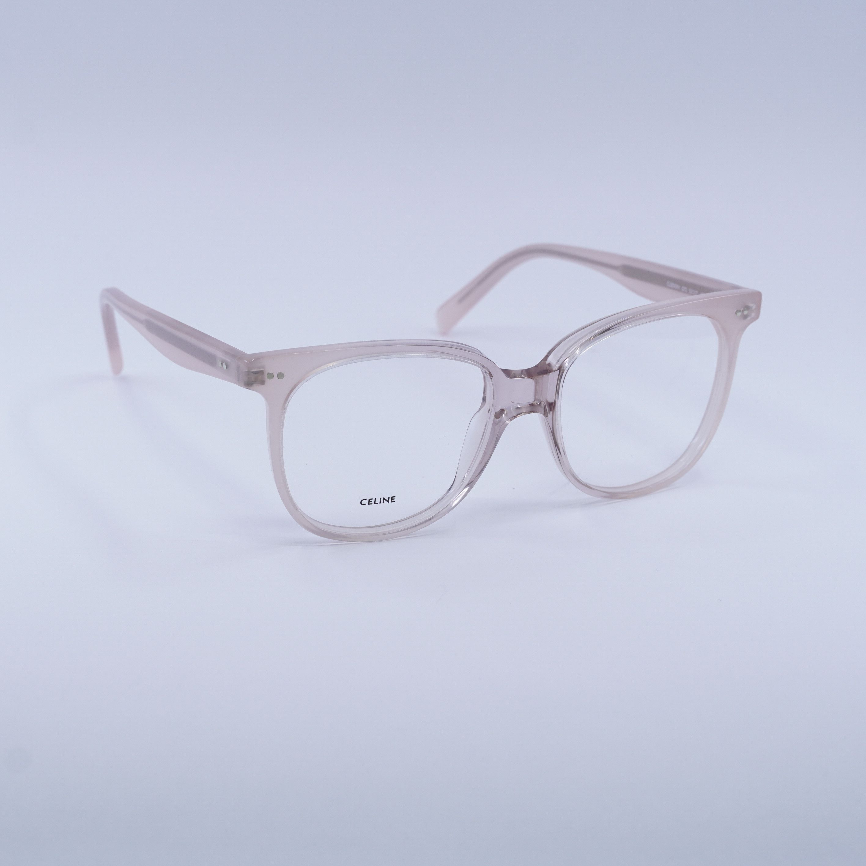 Celine Celine CL5010IN 072 Eyeglasses Shiny Rose Pink 53mm Square Size ONE SIZE - 7 Thumbnail