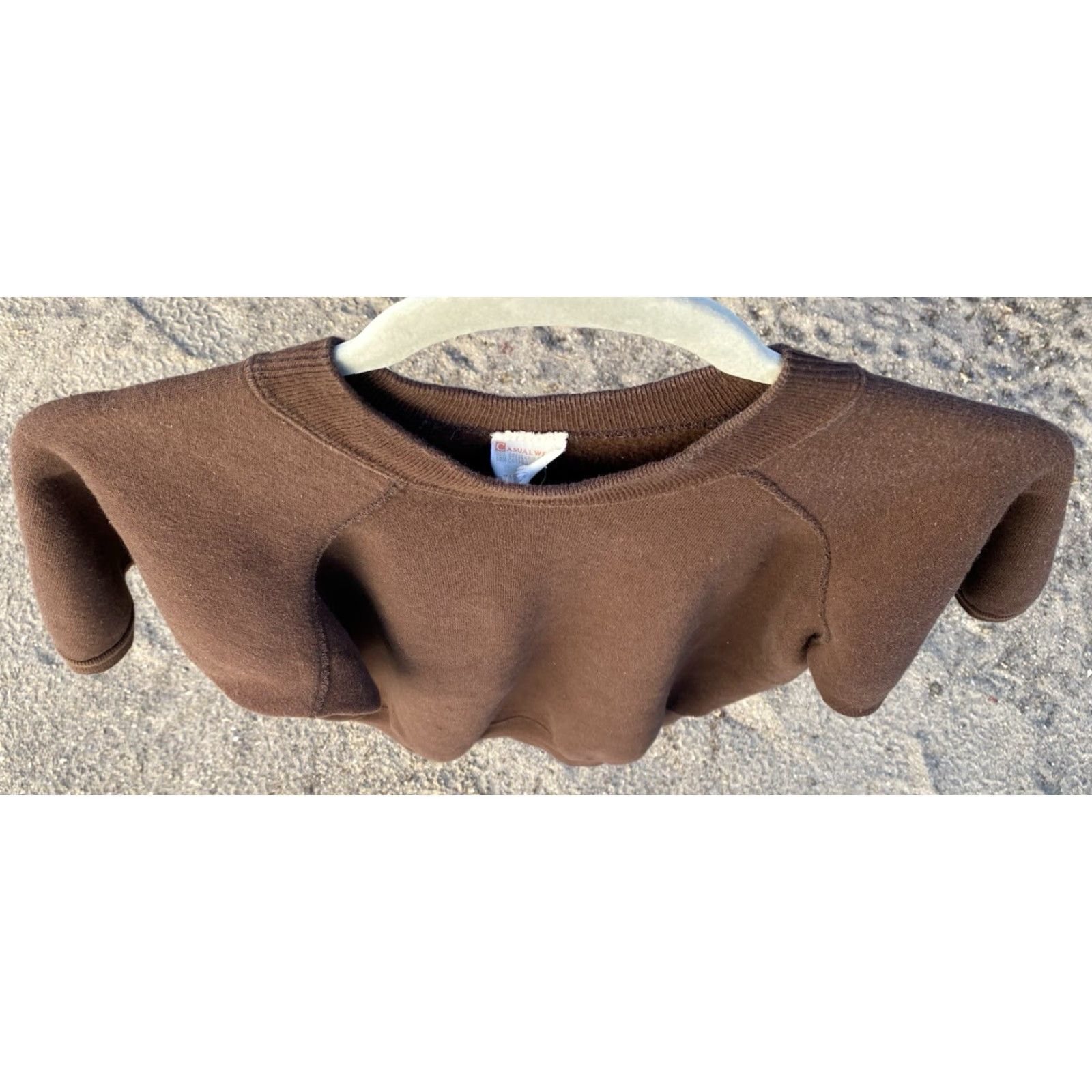 Vintage VINTAGE Casual Wear Creslan Acrylic Cotton Brown Short Sleeve Raglan Sweatshirt Shirt Men L Brown Pullover Raglan Vintage Sweatshirt Size US L / EU 52-54 / 3 - 6 Thumbnail