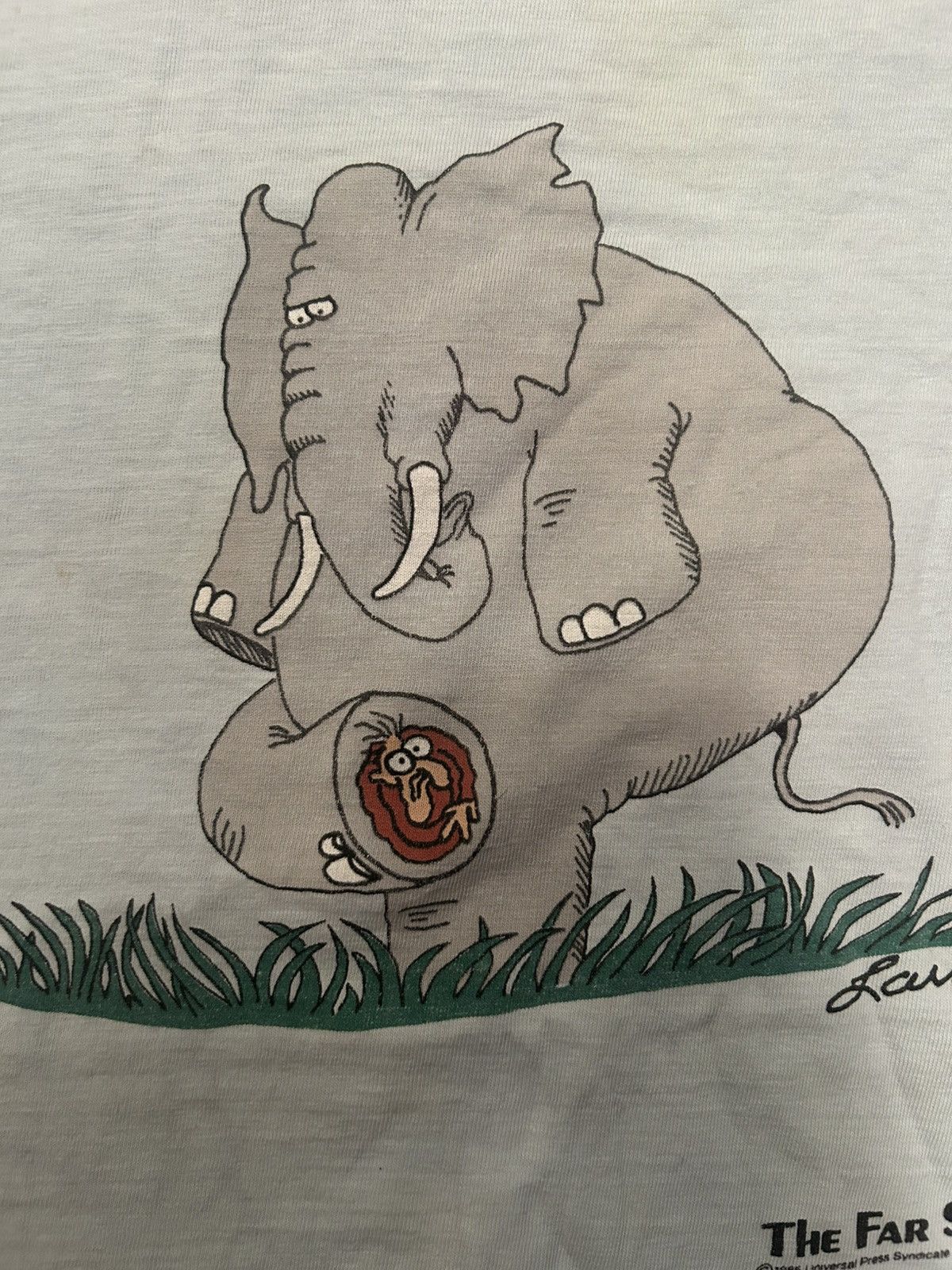 Vintage Vintage 1985 The Far Side Gary Larson Elephant T-Shirt XL Size US XL / EU 56 / 4 - 4 Thumbnail