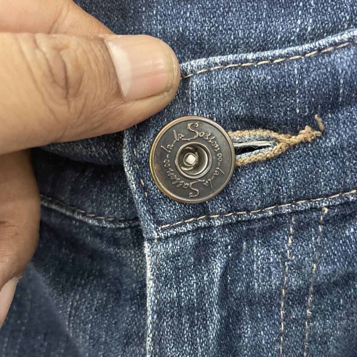 Japanese Brand Vintage Japanese Designer Denim Size 31" - 5 Thumbnail