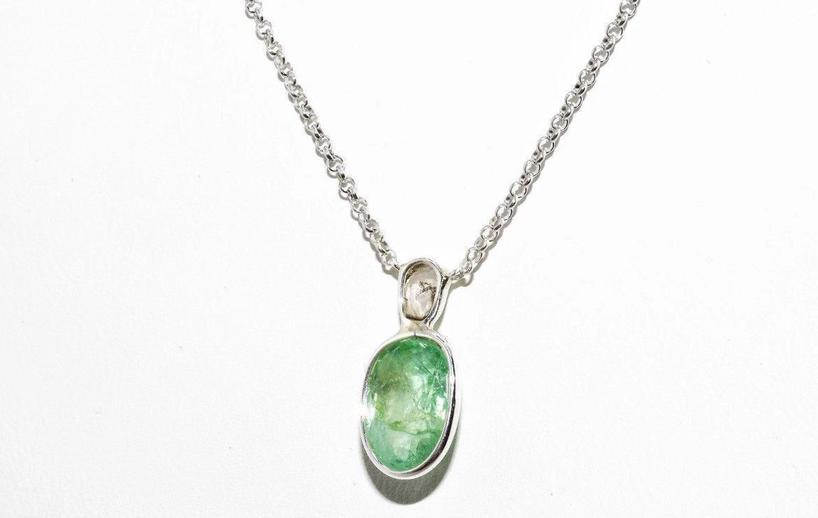 Other Emerald and Diamond Necklace Size ONE SIZE - 2 Thumbnail