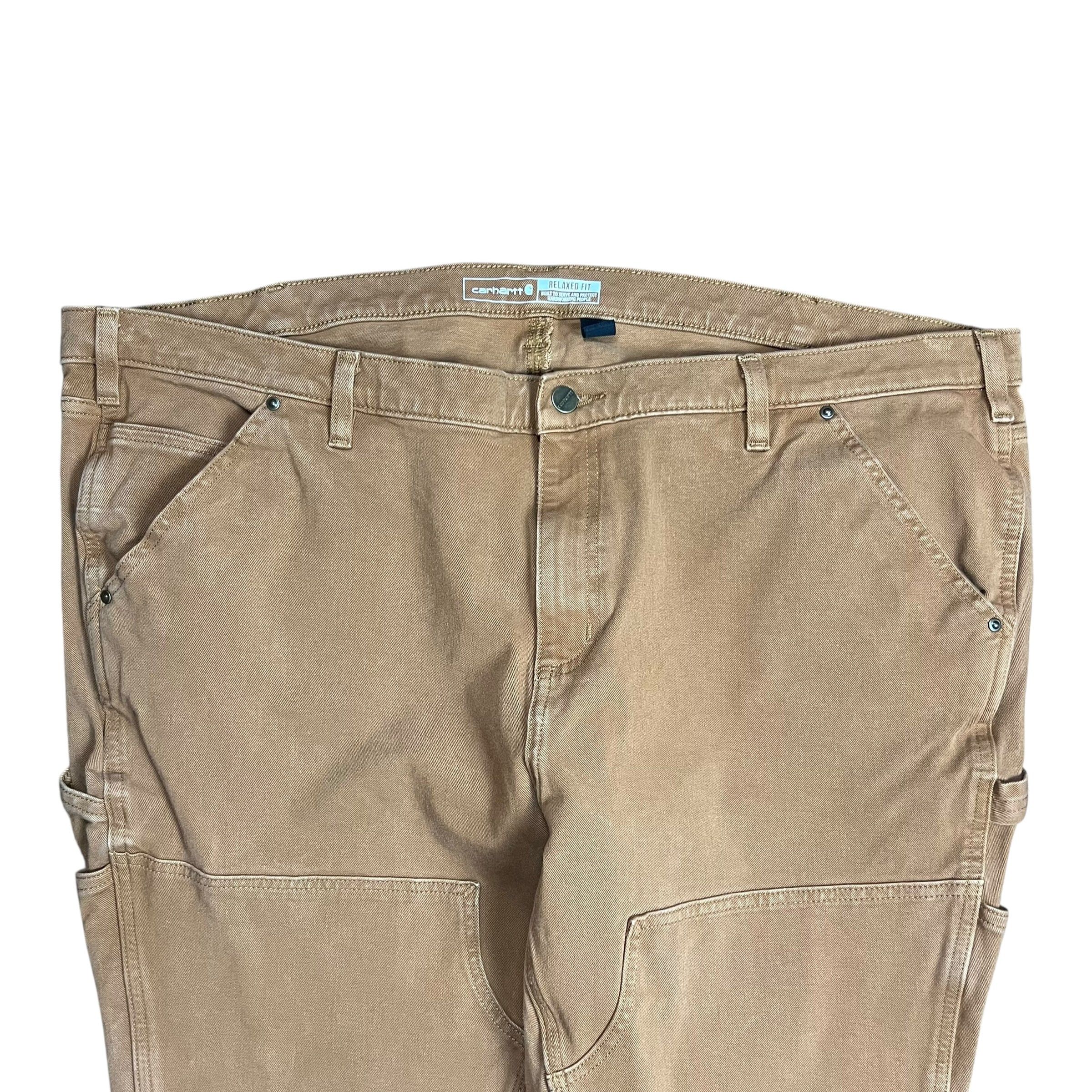 Carhartt Carhartt Beige Double Knee Work Pants - 24W Size 42" / US 20 - 2 Thumbnail