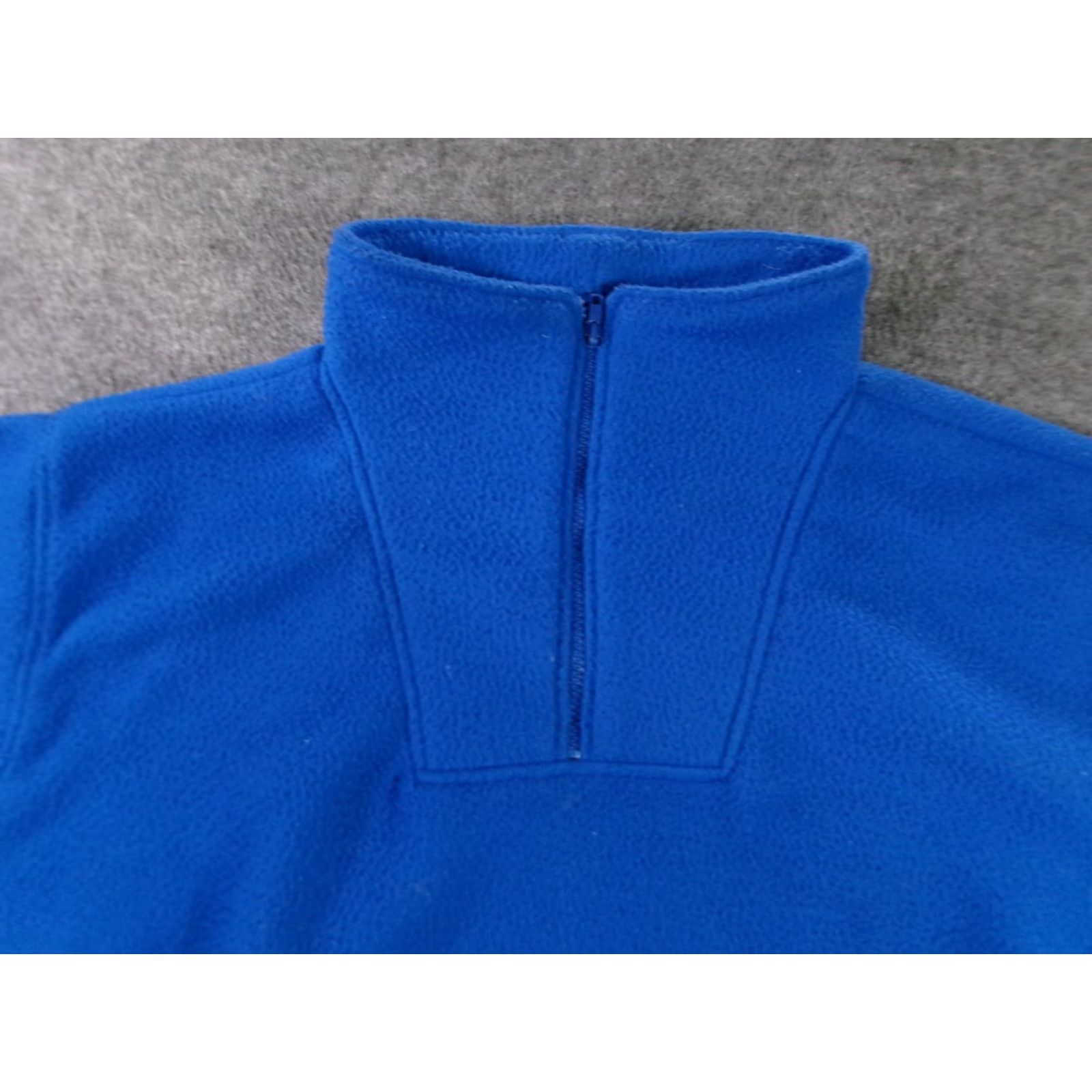 Vintage BOGsport Fleece Pullover Mens XL Blue 1/4 Zip Quarter Zip Outdoor Warm Cozy pullover sweater Regular Long Sleeve solid casual Size US XL / EU 56 / 4 - 2 Thumbnail