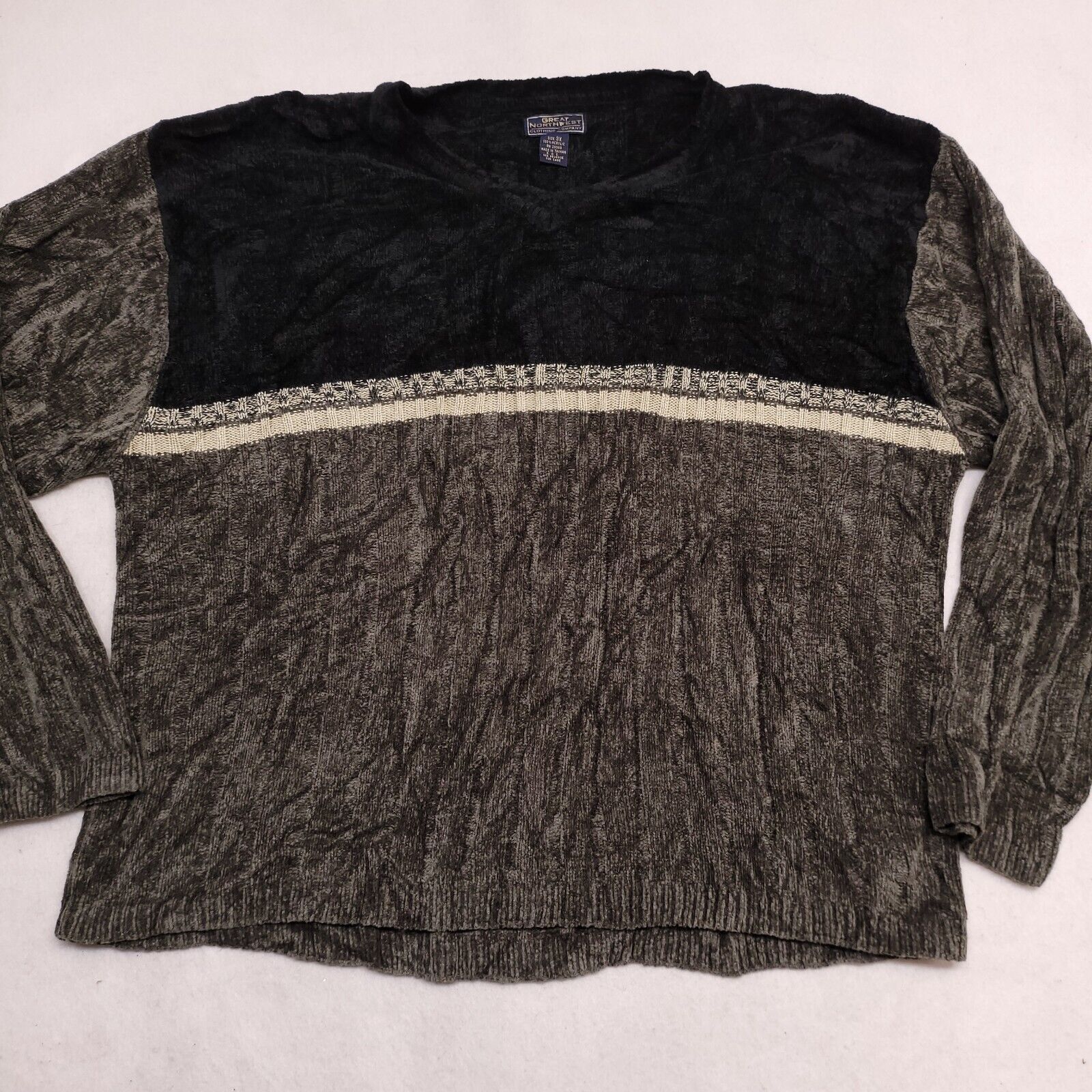 Great Northwest Great Northwest Casual Pullover Sweater Mens Size 3X Black Size US XXL / EU 58 / 5 - 2 Thumbnail