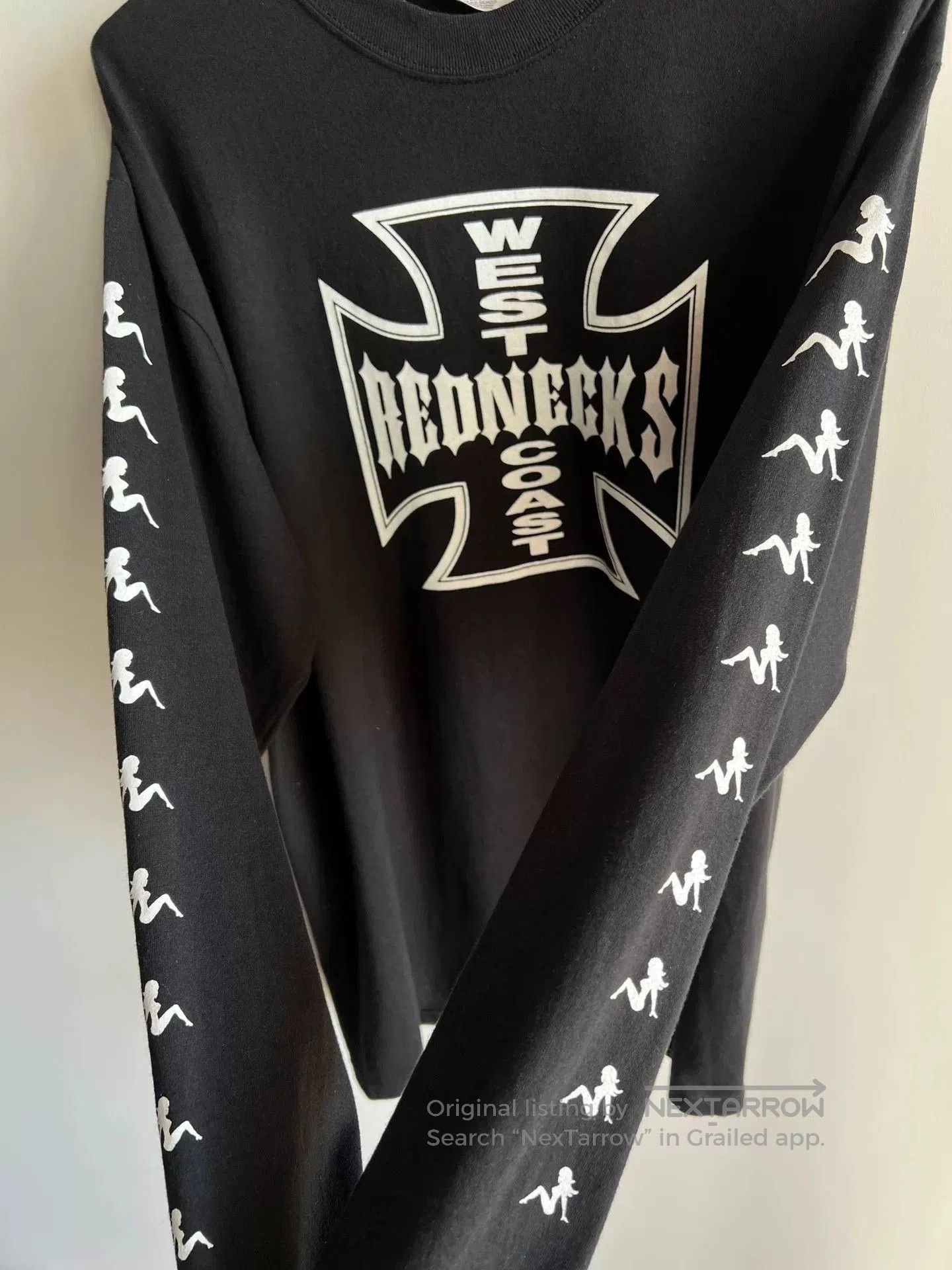 Vintage Vintage 00s West Coast Choppers Rednecks Tee. Size US L / EU 52-54 / 3 - 9 Thumbnail