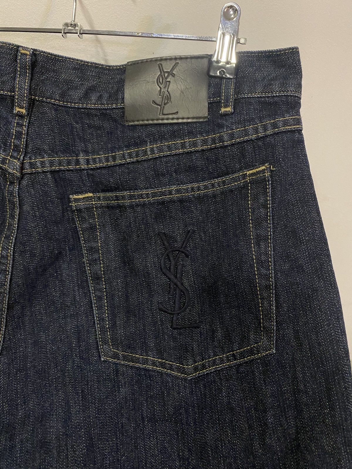 Yves Saint Laurent Denim YSL Shorts YSL Jeans Indigo Size US 36 / EU 52 - 20 Thumbnail