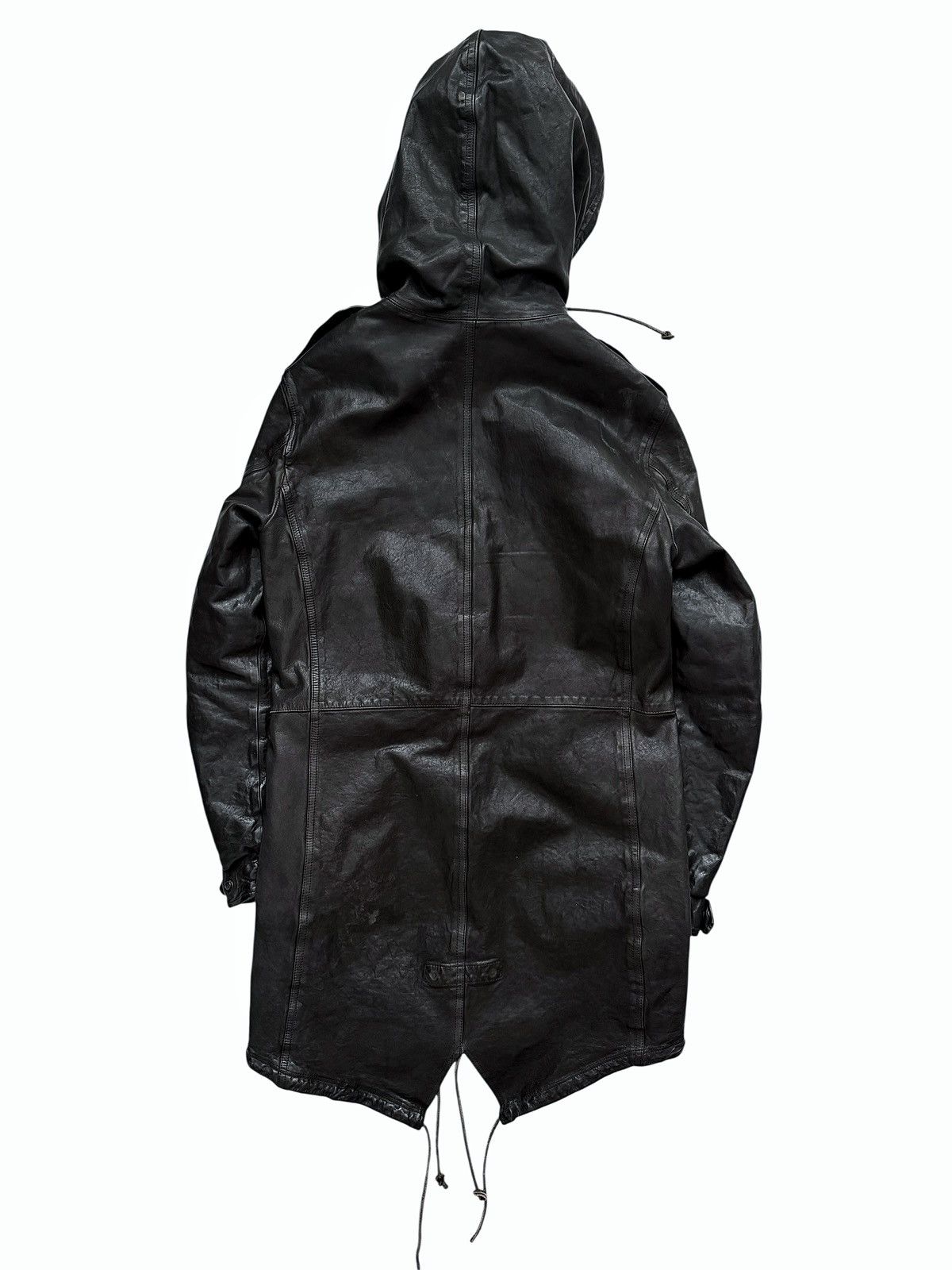 Isamu Katayama Backlash Special Garment Dyed Cow Leather Mod Coat Parka Size US M / EU 48-50 / 2 - 2 Thumbnail