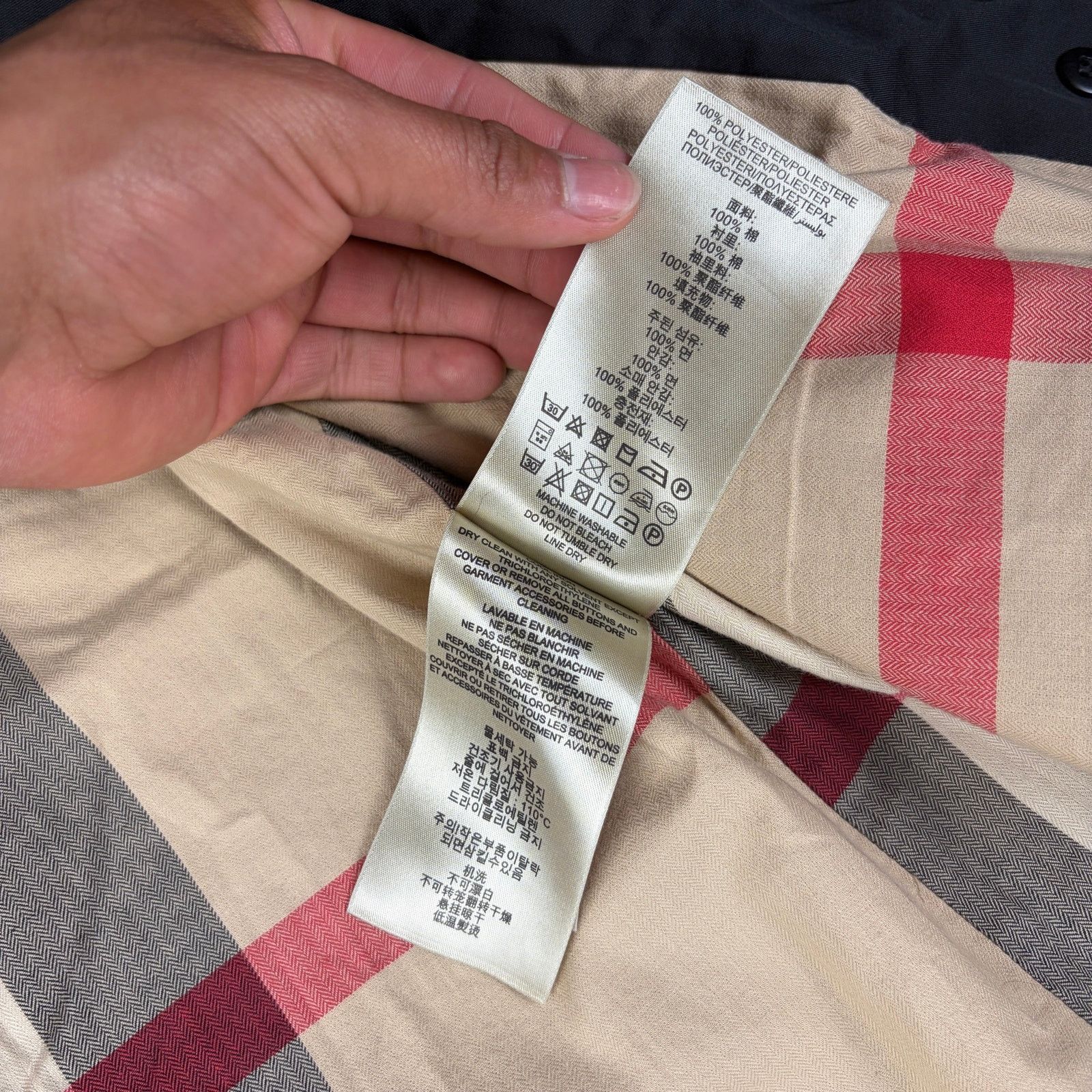 Burberry Burberry Brit Nova Check Double Breasted XXL Trench Coat Size US XXL / EU 58 / 5 - 9 Thumbnail