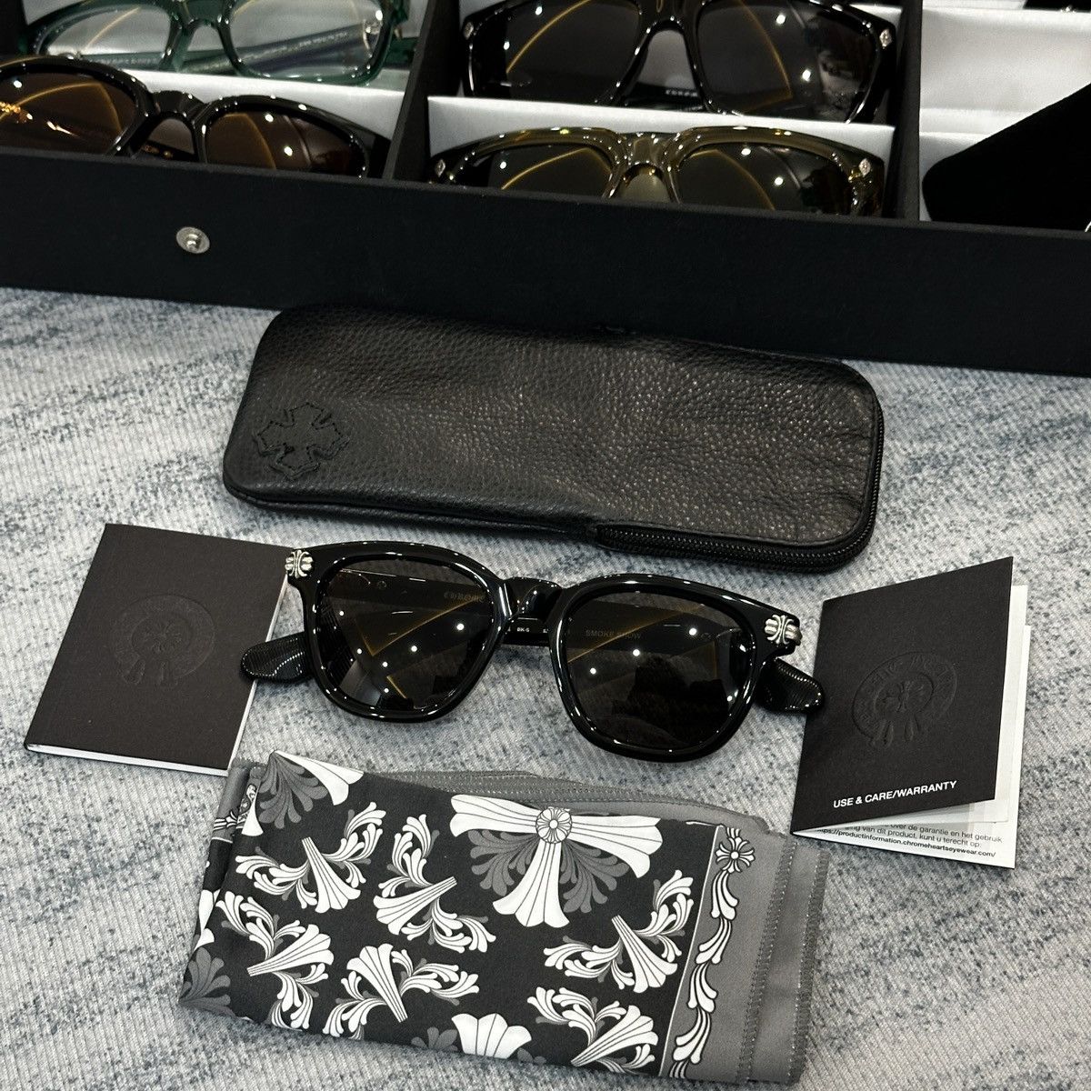 Chrome Hearts CHROME HEARTS SMOKE SHOW SUNGLASSES Size ONE SIZE - 2 Thumbnail