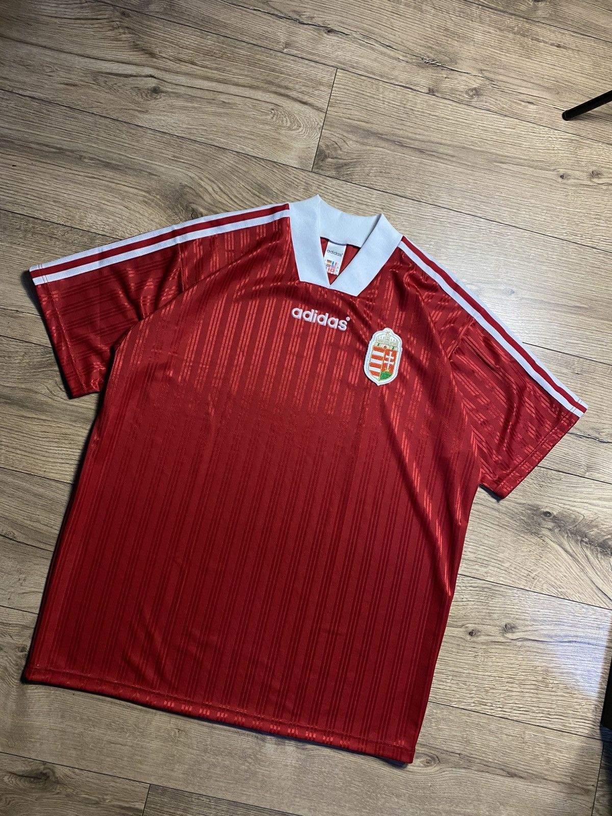 Adidas Vintage Hungary 1994-1995 Home Football Shirt Adidas Size L Size US L / EU 52-54 / 3 - 1 Thumbnail