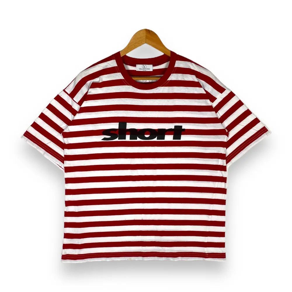 Valentino VINTAGE 90's VALENTINO STUDIO STRIPED TEE Size US L / EU 52-54 / 3 - 1 Thumbnail