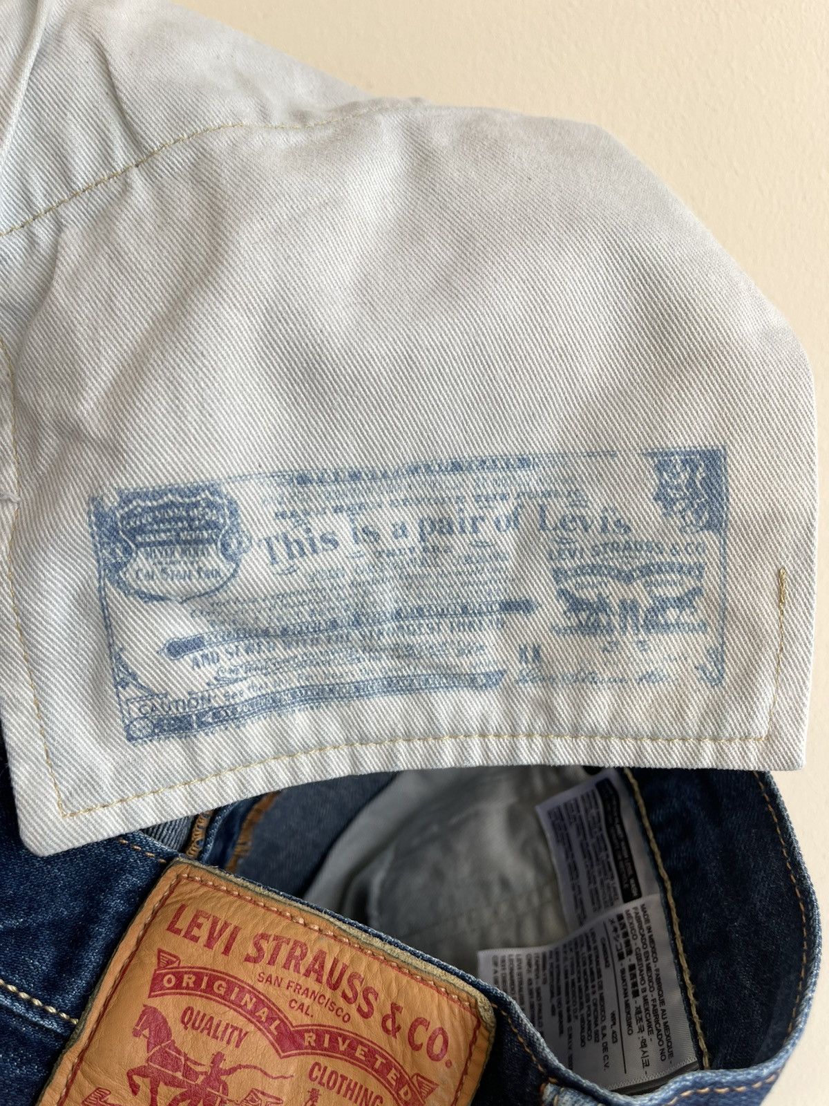Levi's 501 Selvedge Denim Straight Leg Regular Fit 5 Pocket Jeans Size US 32 / EU 48 - 12 Thumbnail