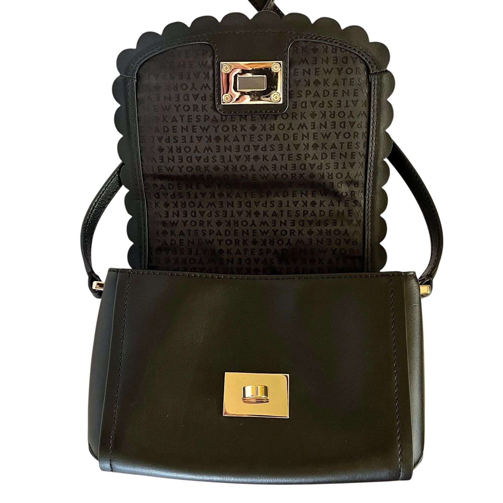 Kate Spade Kate Spade Maple Court Zani Black Leather Crossbody Bag Size ONE SIZE - 4 Thumbnail