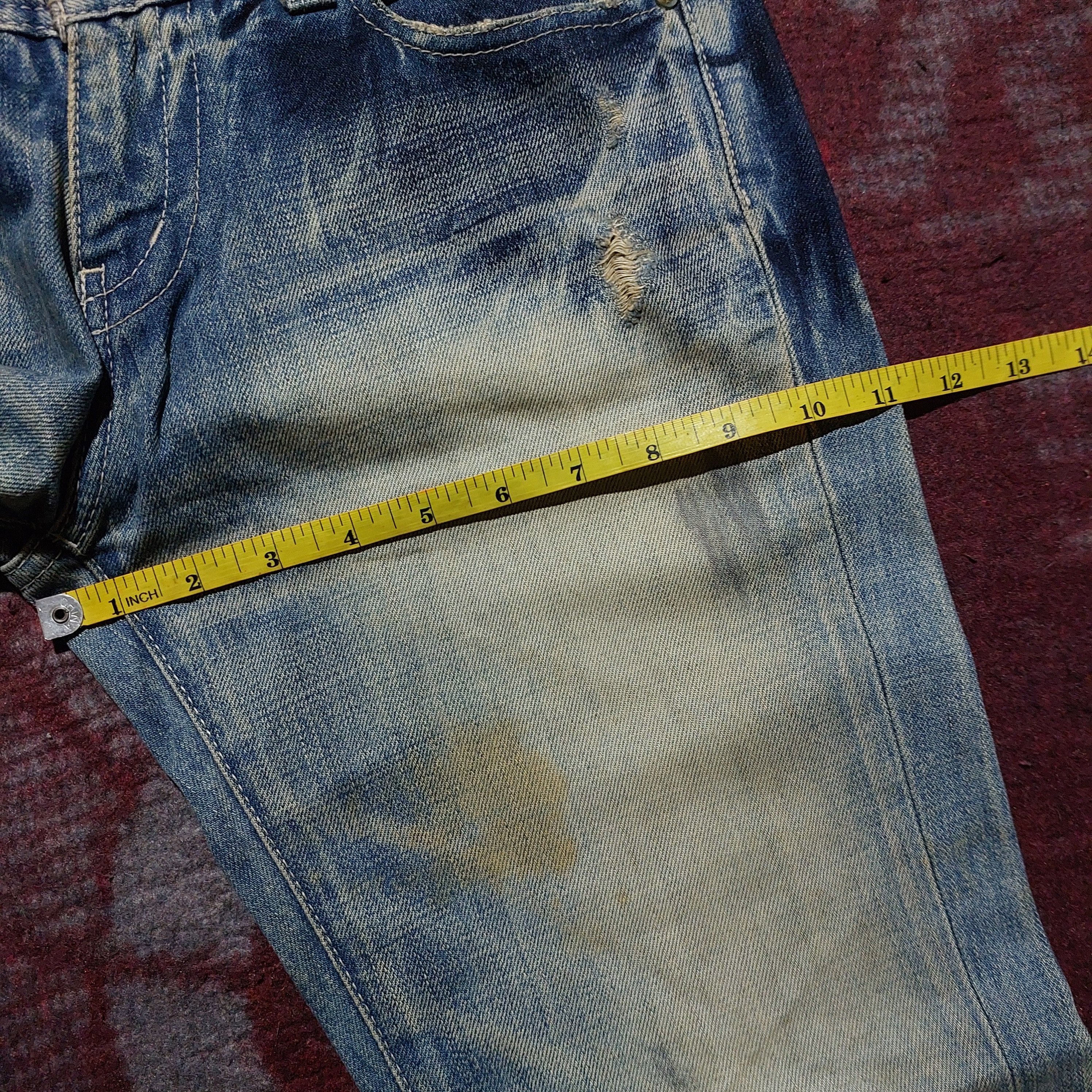 Vanquish Vanquish Gold japan Acid ripped Flared Jeans Size US 32 / EU 48 - 18 Thumbnail