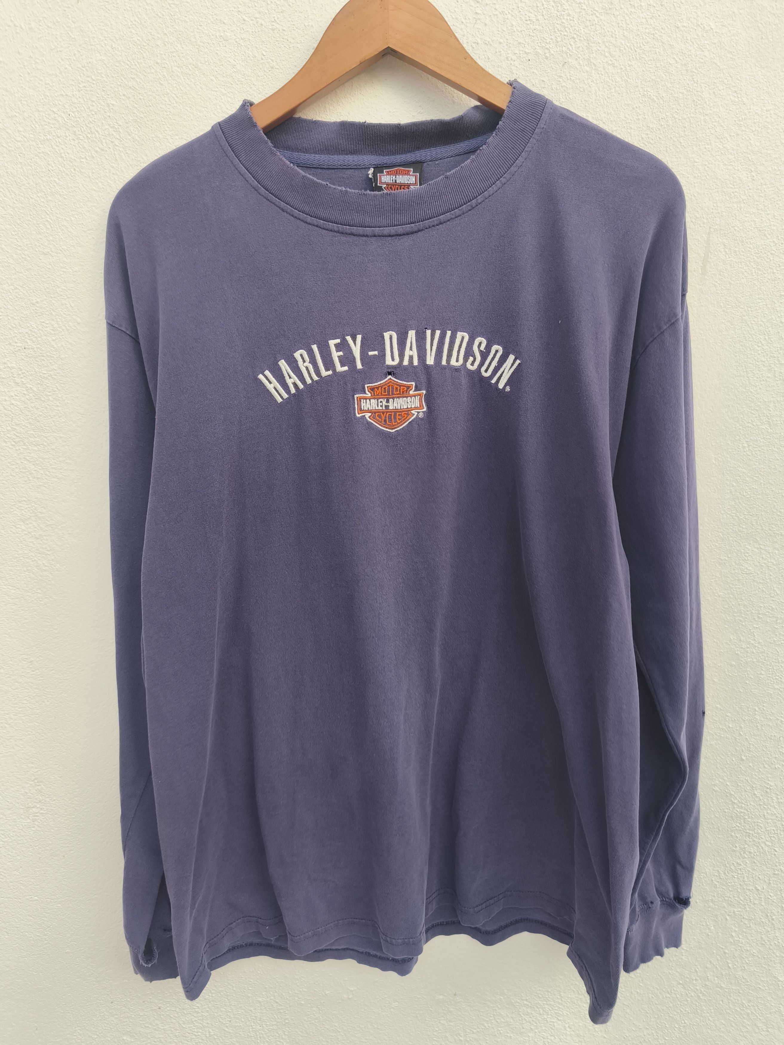 Harley Davidson 🔥Trashed 🔥 Vintage Harley Davidson t shirt sun faded Size US L / EU 52-54 / 3 - 8 Thumbnail