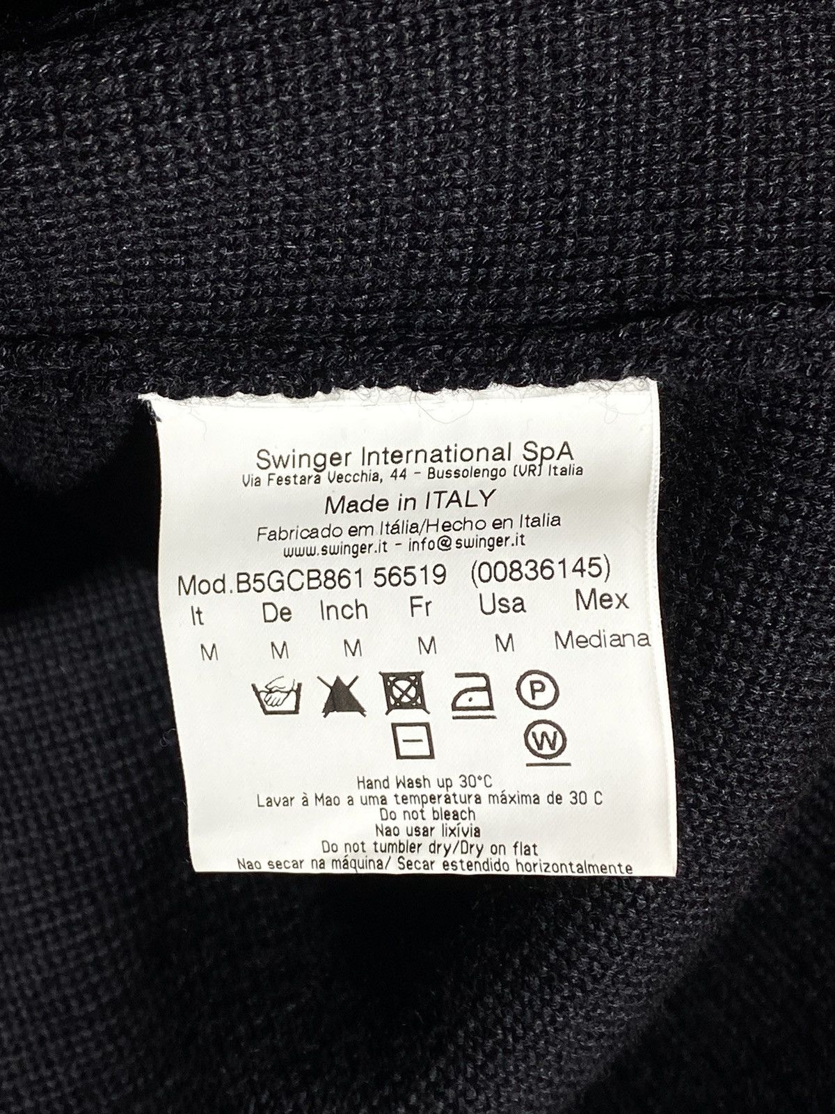 Versace Jeans Couture × Vintage Versace Jeans leather elements wool black zip up sweater Size US M / EU 48-50 / 2 - 14 Thumbnail