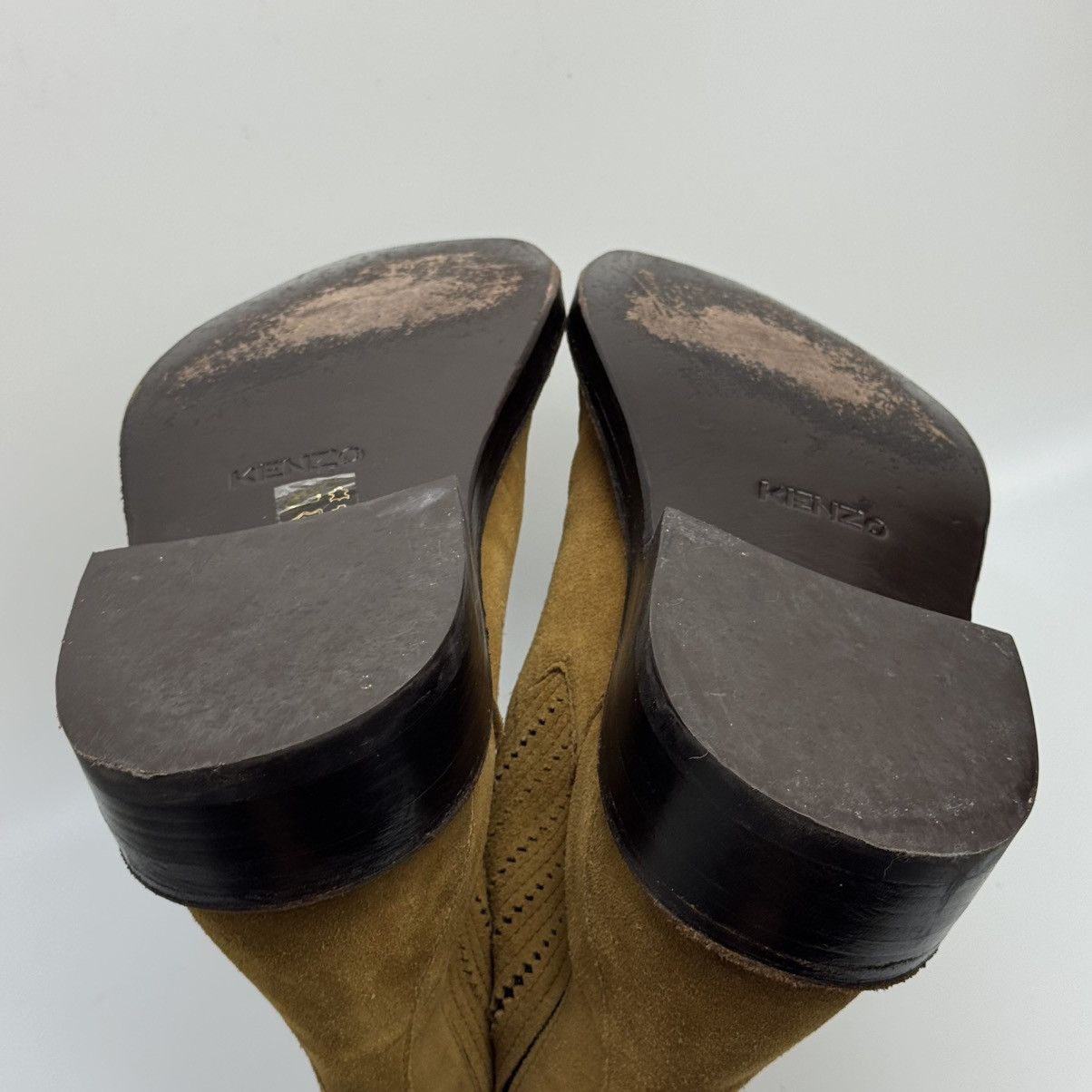 Kenzo Kenzo Kolorado Square Moc Toe Chelsea Boots - Tan Suede Size US 9 / EU 42 - 16 Thumbnail
