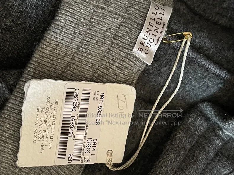 Brunello Cucinelli size L Cashmere Casual Pants