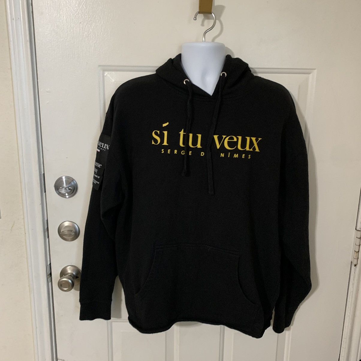 image of Designer Si Tu Veux (Serge De Nimes) Hoodie in Black, Men's (Size XL)