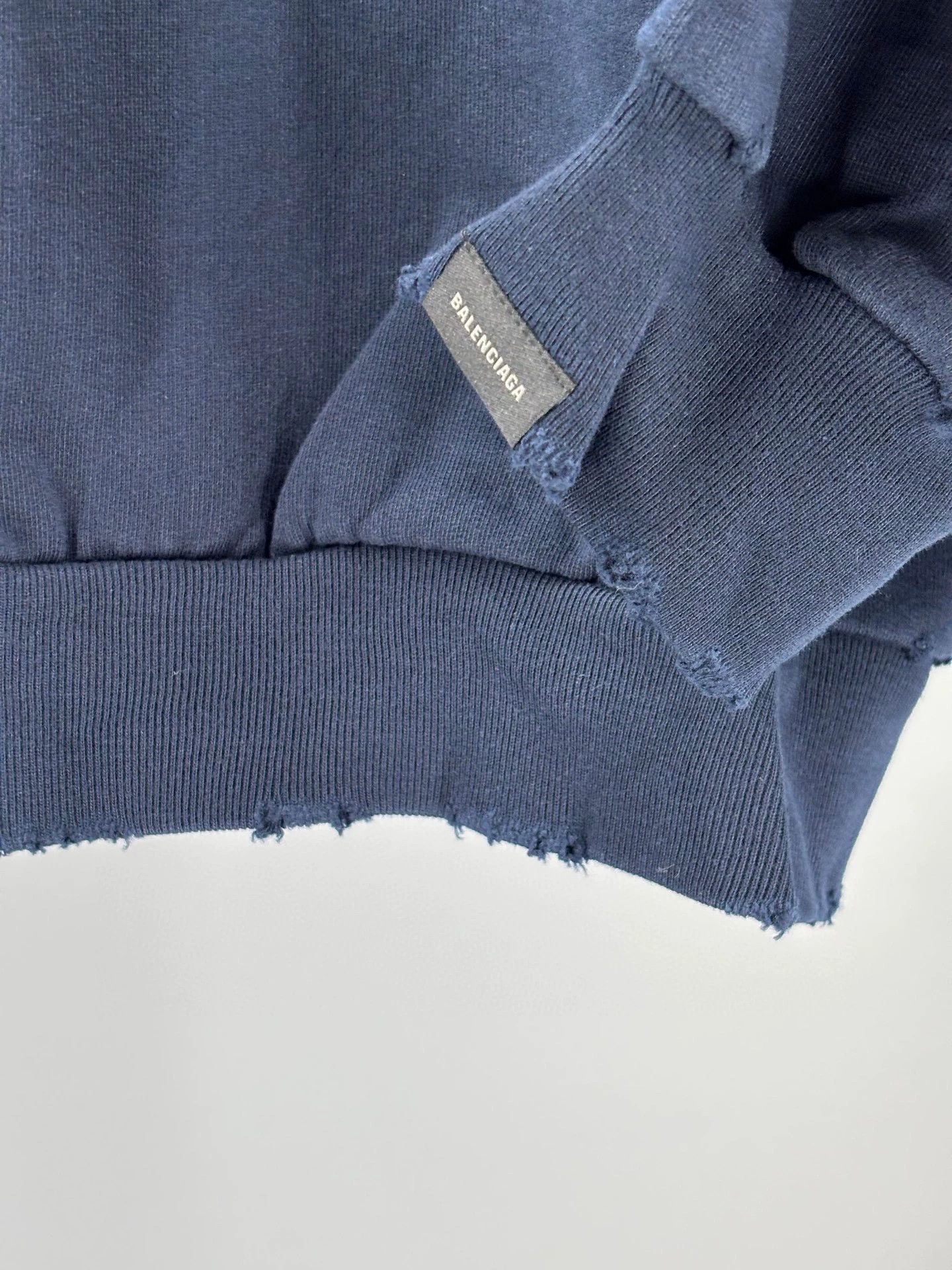 Balenciaga balenciaga blue hooded sweatshirt for men and women Size US L / EU 52-54 / 3 - 2 Thumbnail