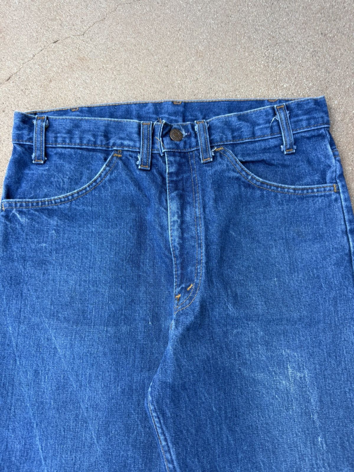 Levi's Vtg 70’s Levi’s 646 Orange Tab Bellbottom Flare Jeans 32x31 Size US 32 / EU 48 - 4 Thumbnail