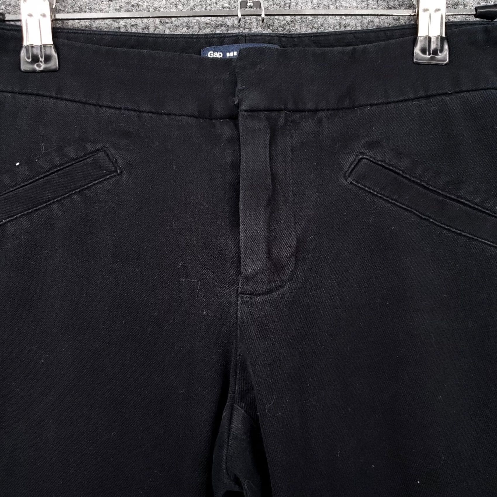 Gap Gap Pants Womens 0 Black Cropped Low Rise Ultra Skinny Zip Closure Flat Front Size 25" / US 0 / IT 36 - 4 Thumbnail